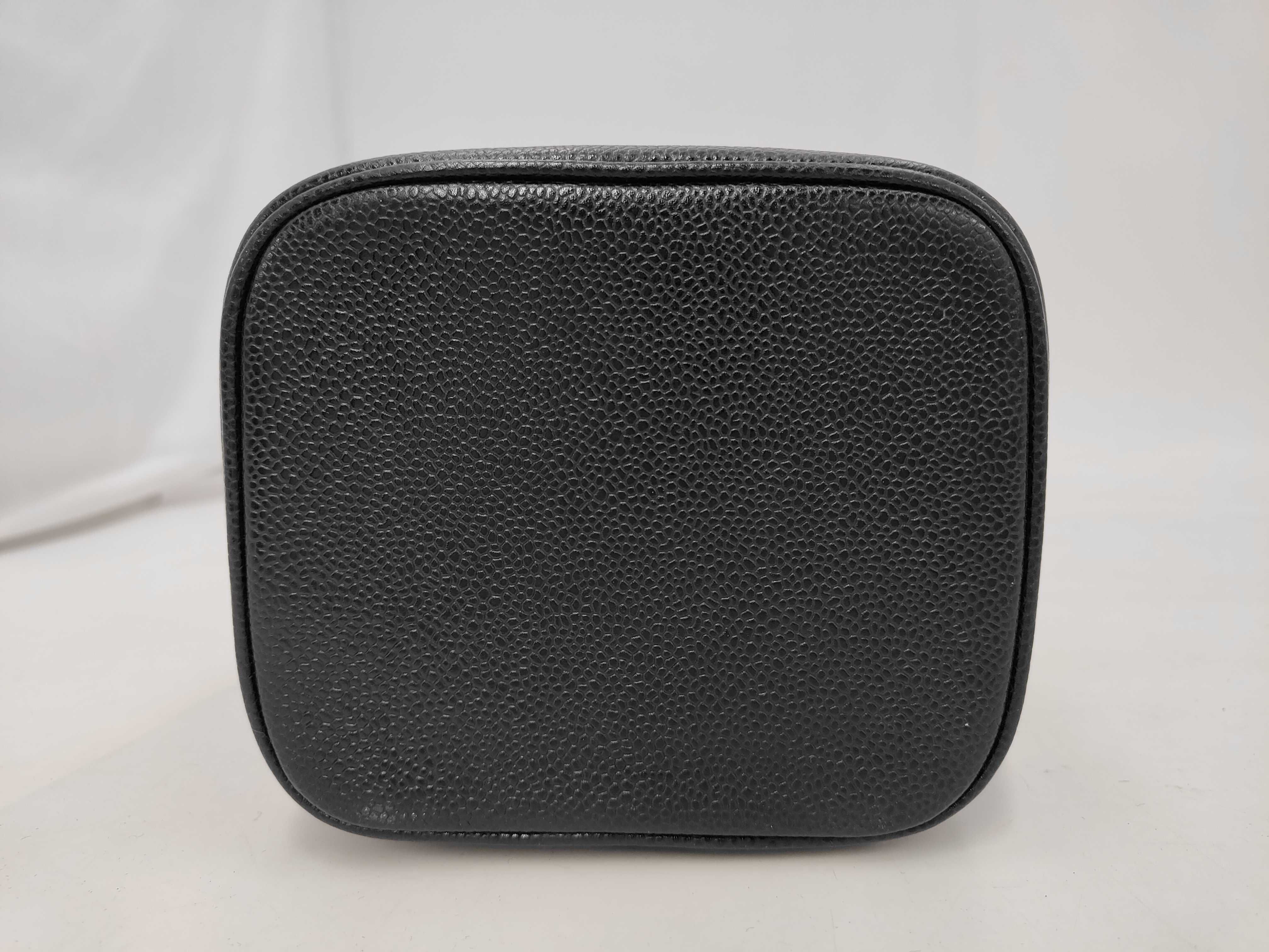 PH- Timeless Classic Vanity Case Black Leather Handbag Vanity Bag — view 7