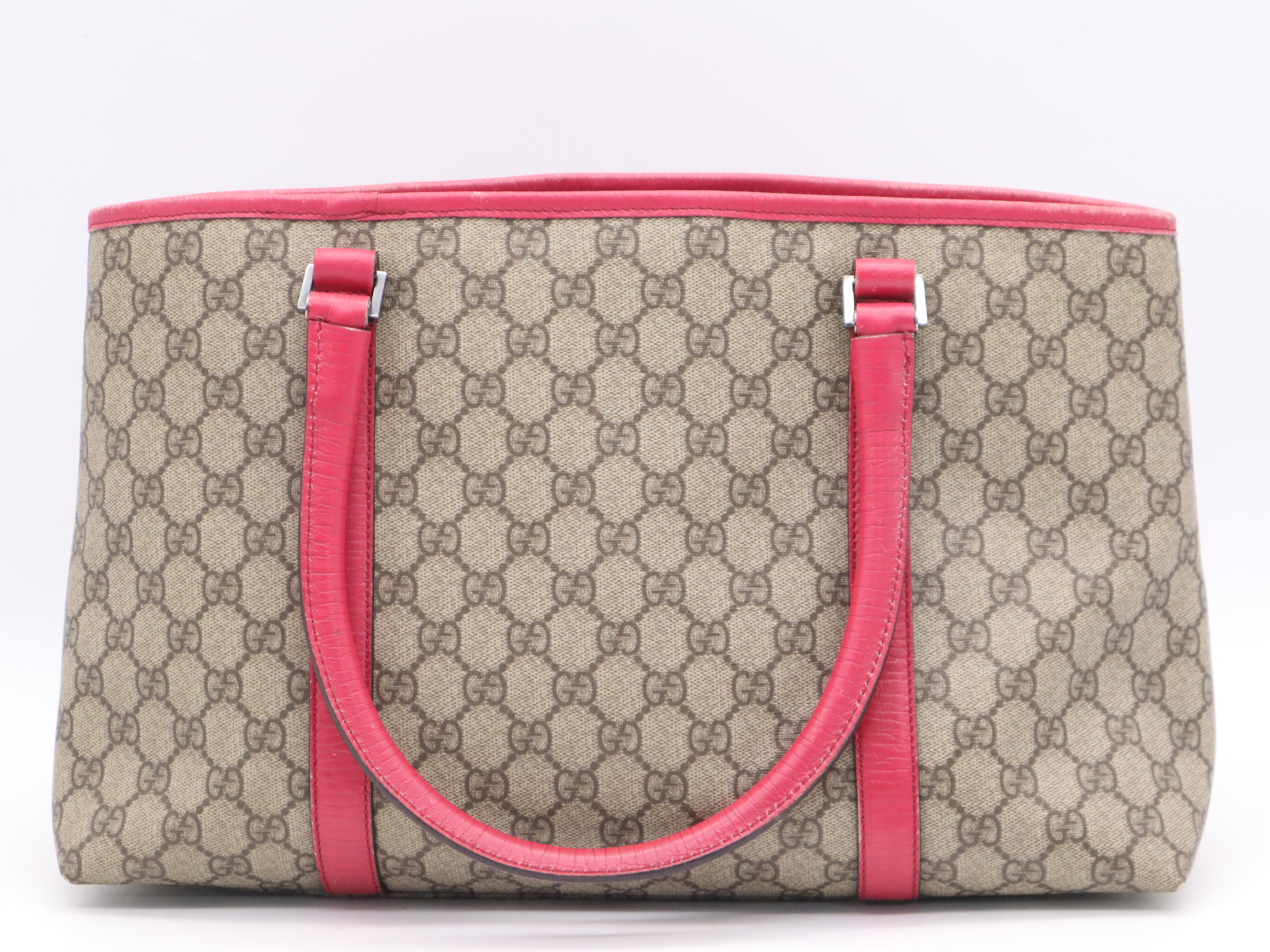 114595 GG Supreme Tote Bag Beige Pink Handbag — view 2