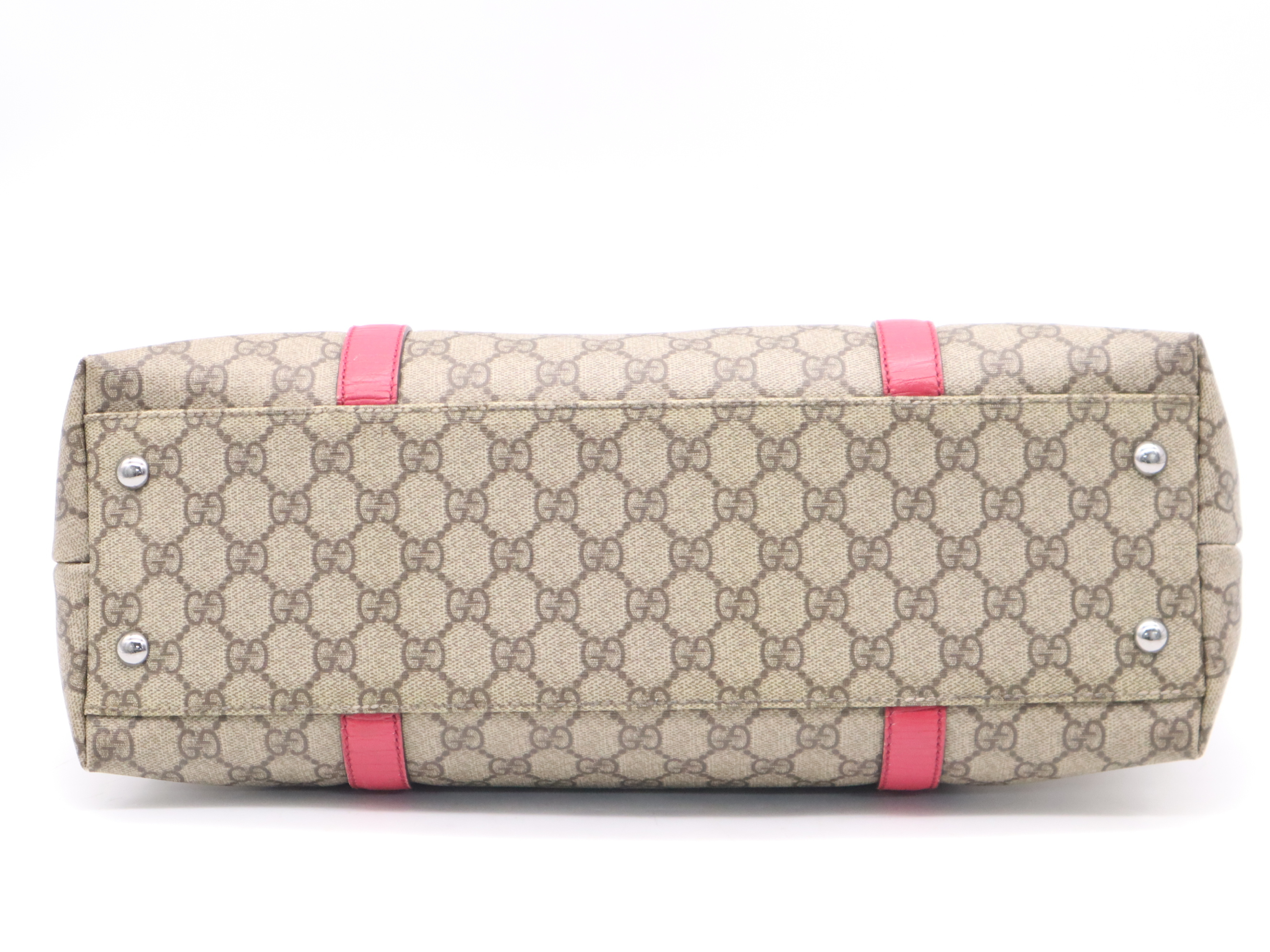 114595 GG Supreme Tote Bag Beige Pink Handbag — view 4