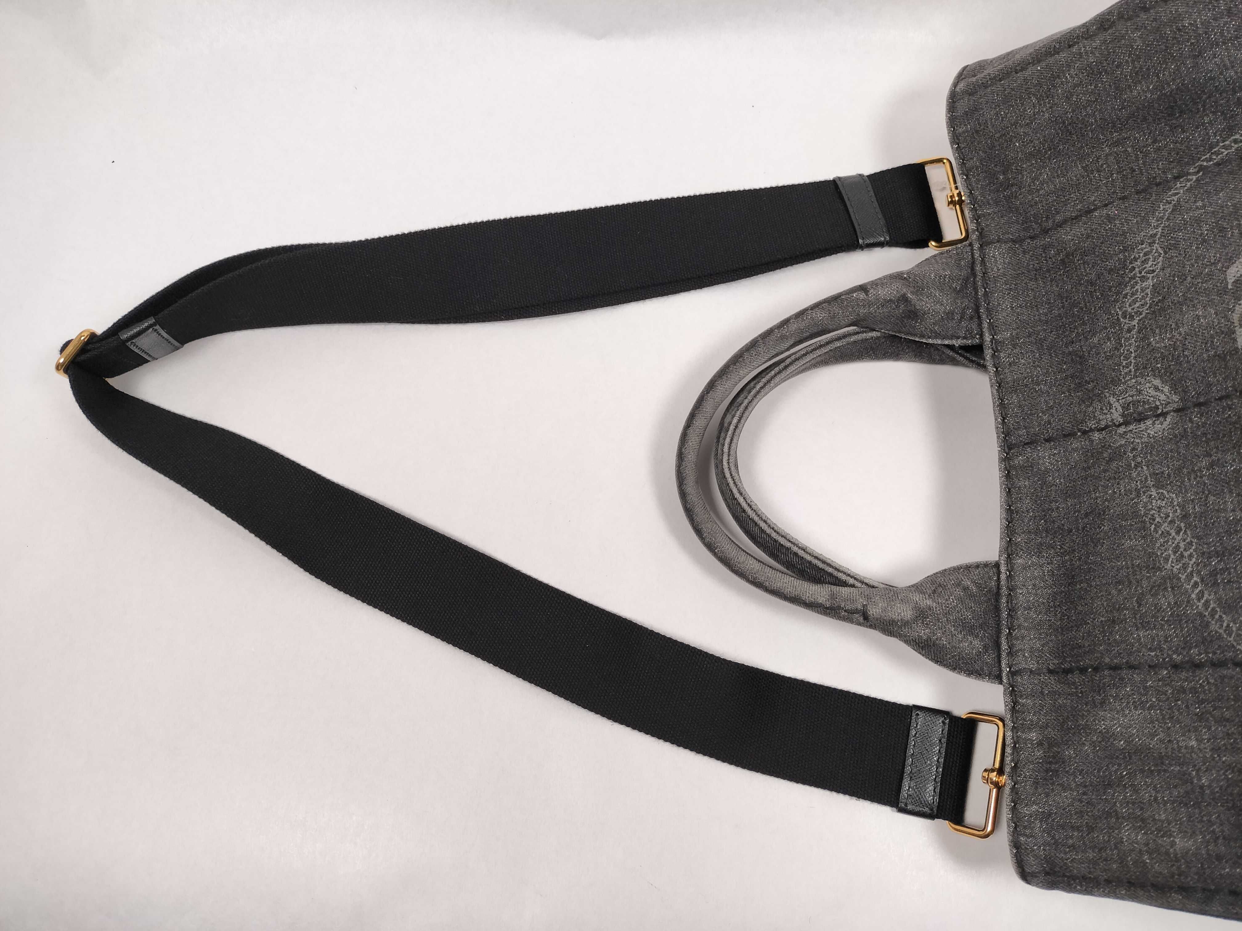 Canapa 2-Way Handbag, Denim Gray Tote Bag — view 3