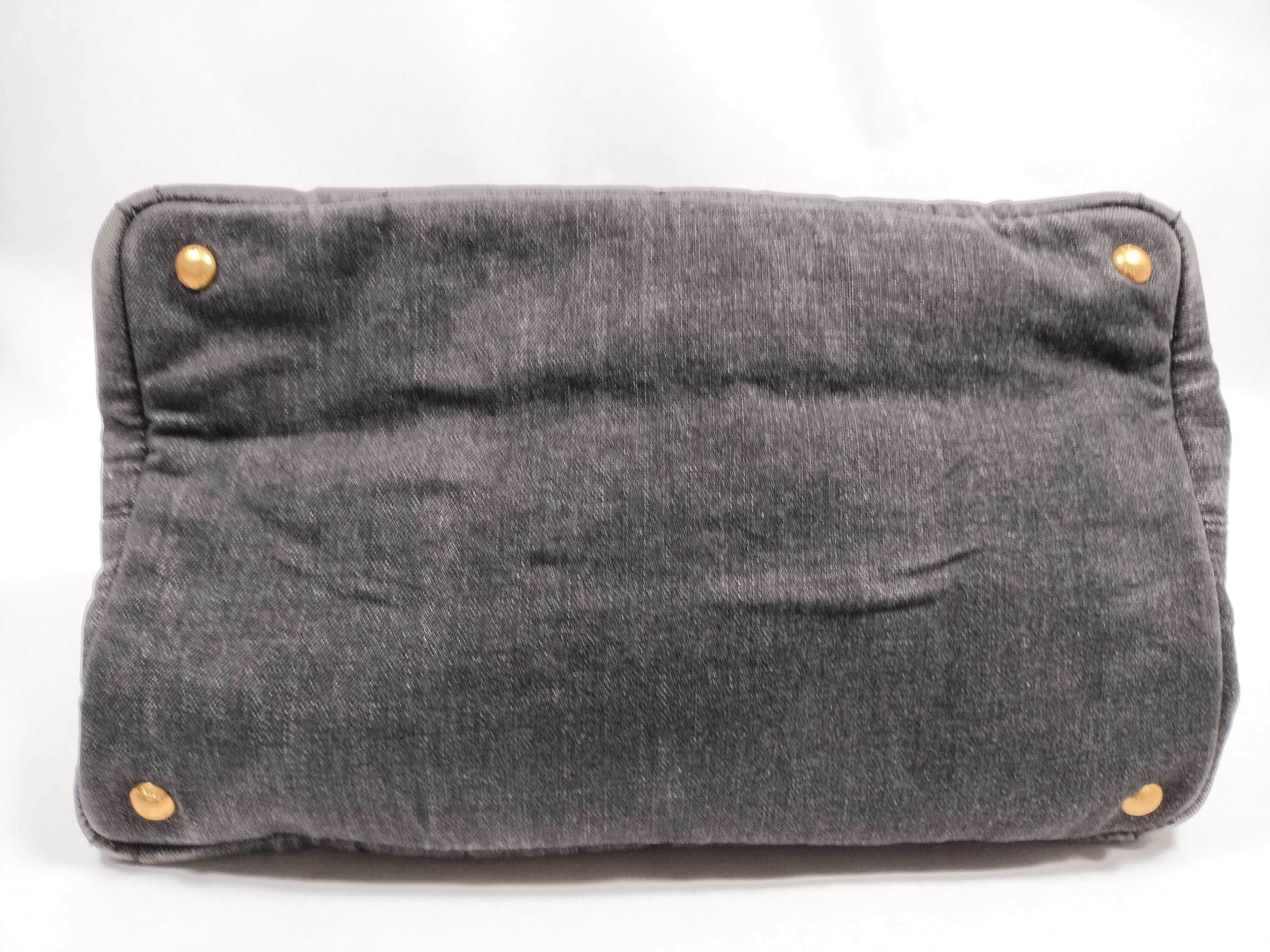 Canapa 2-Way Handbag, Denim Gray Tote Bag — view 7