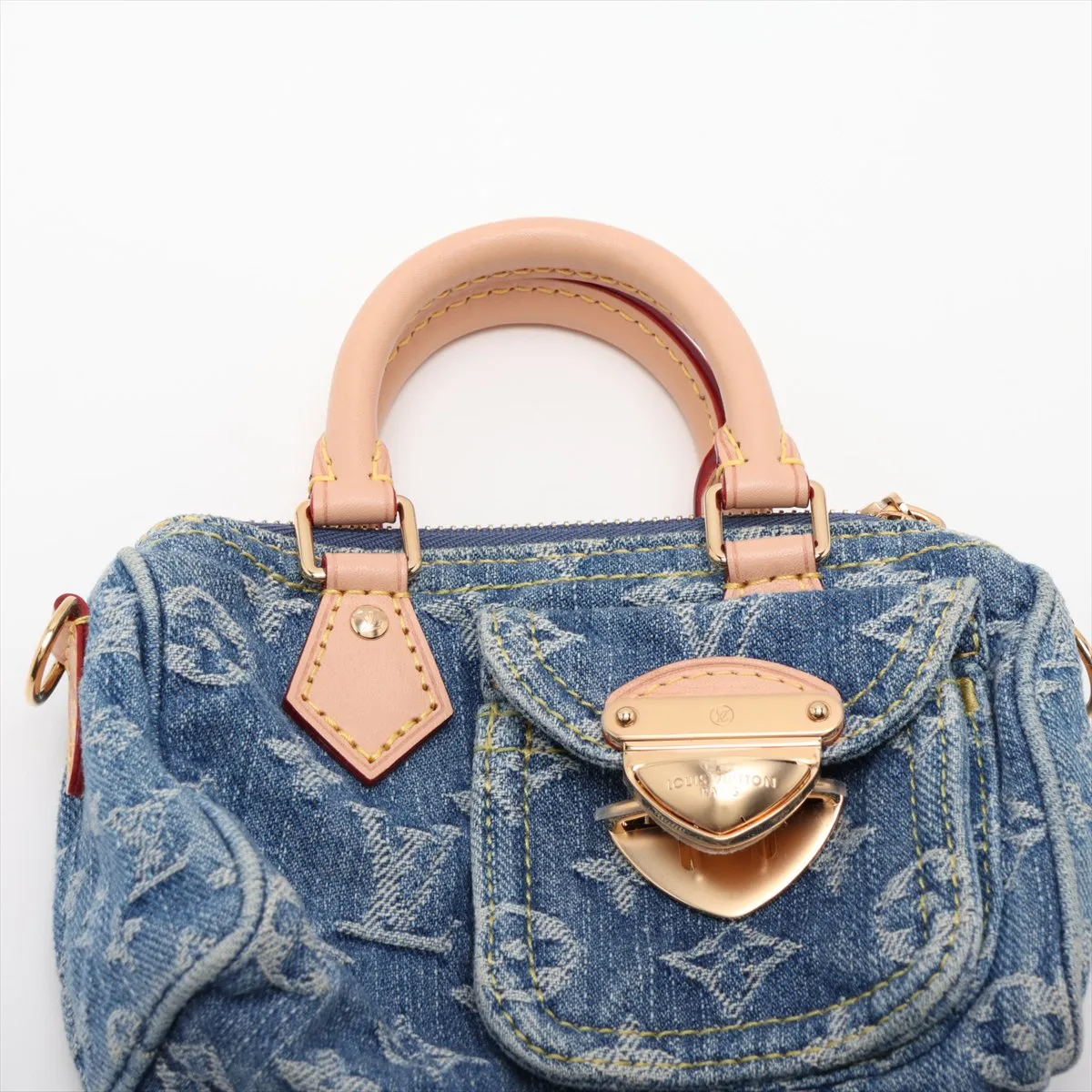 Monogram Denim Nano Speedy M82950 Blue (RFID detected) — view 6