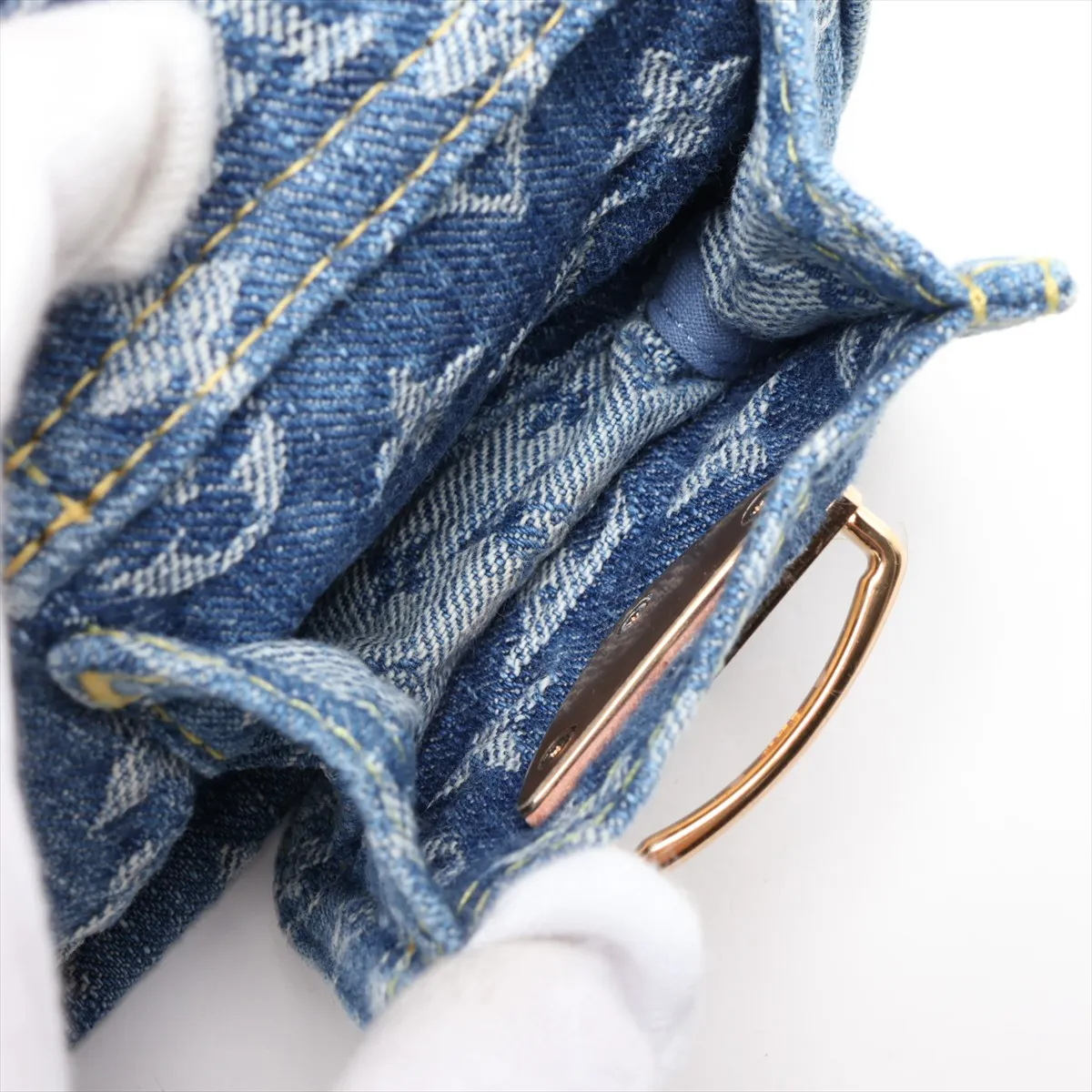 Monogram Denim Nano Speedy M82950 Blue (RFID detected) — view 9