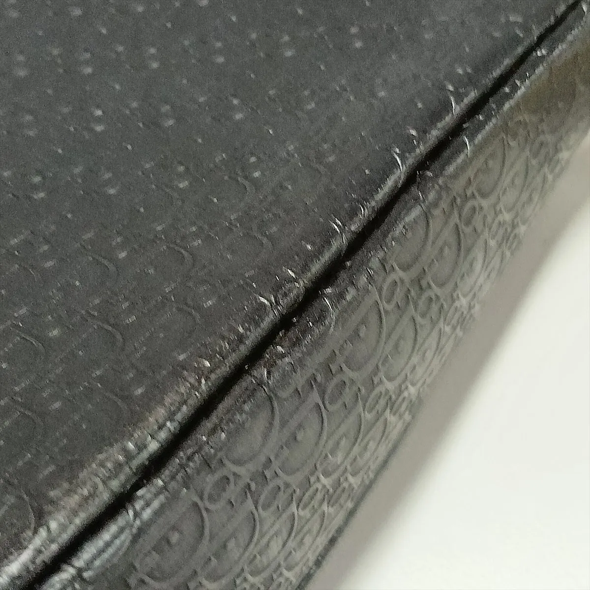 Maris Pearl Trotter Patent Leather Shoulder Bag, Gray x Black, Unsigned Guarantee Card — view 11