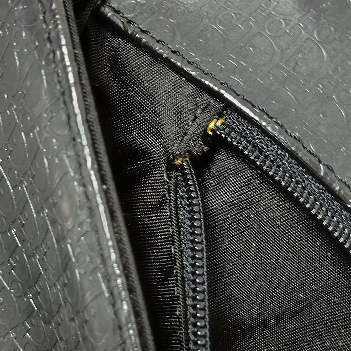 Maris Pearl Trotter Patent Leather Shoulder Bag, Gray x Black, Unsigned Guarantee Card — view 14