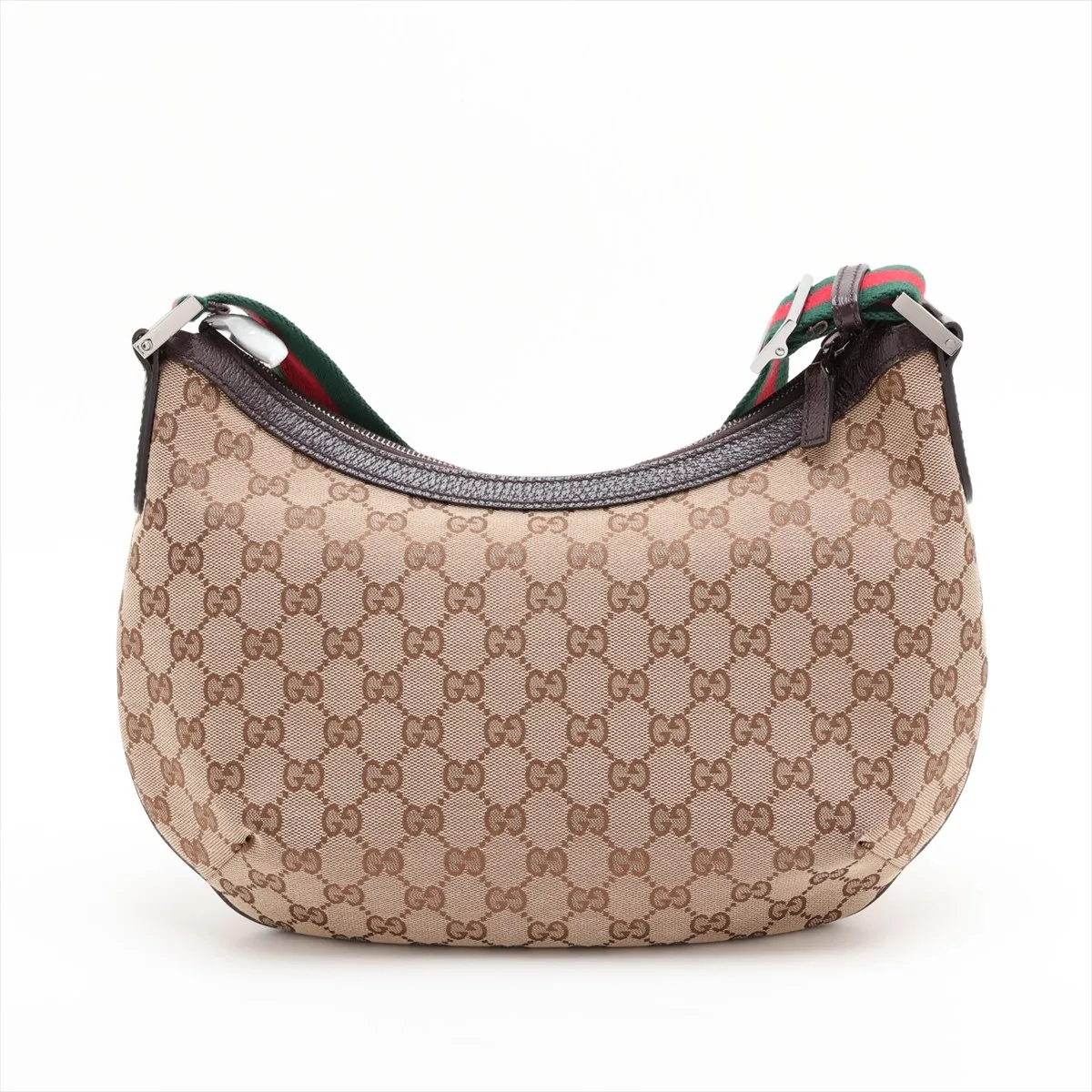 GG Canvas 181092 Canvas x Leather Shoulder Bag Beige x Brown — view 2