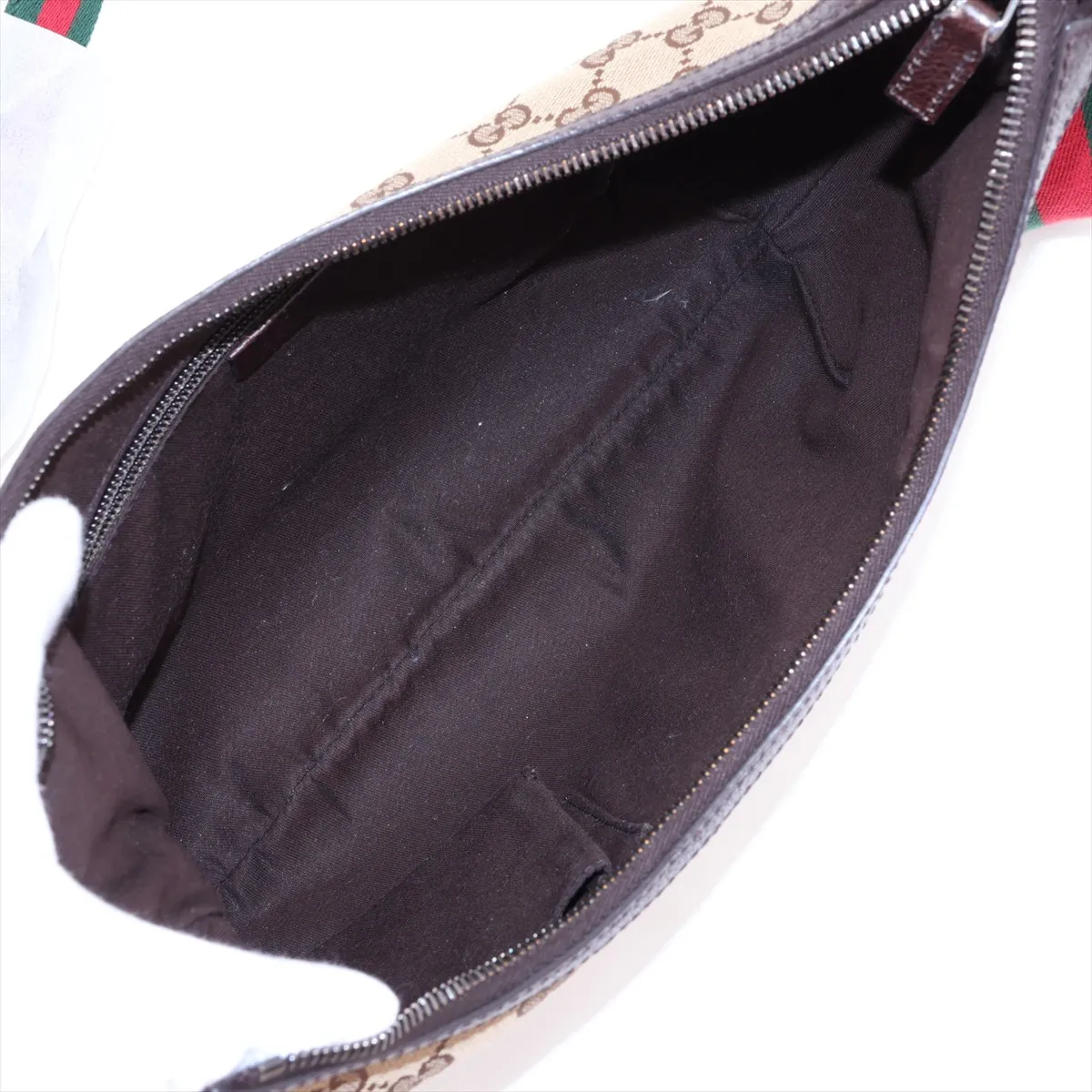 GG Canvas 181092 Canvas x Leather Shoulder Bag Beige x Brown — view 6