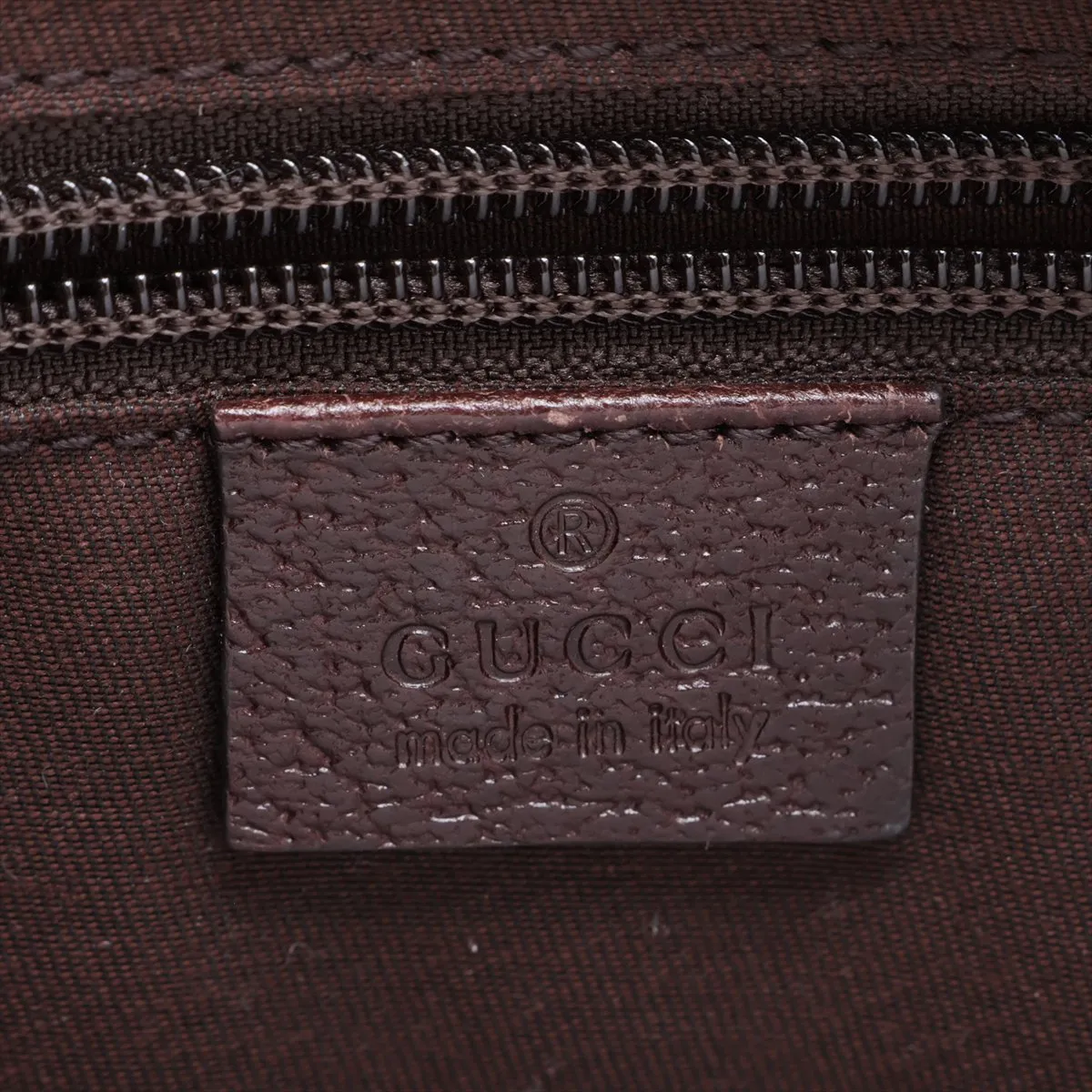GG Canvas 181092 Canvas x Leather Shoulder Bag Beige x Brown — view 9