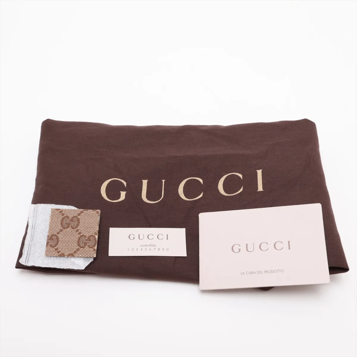 GG Canvas 181092 Canvas x Leather Shoulder Bag Beige x Brown — view 10