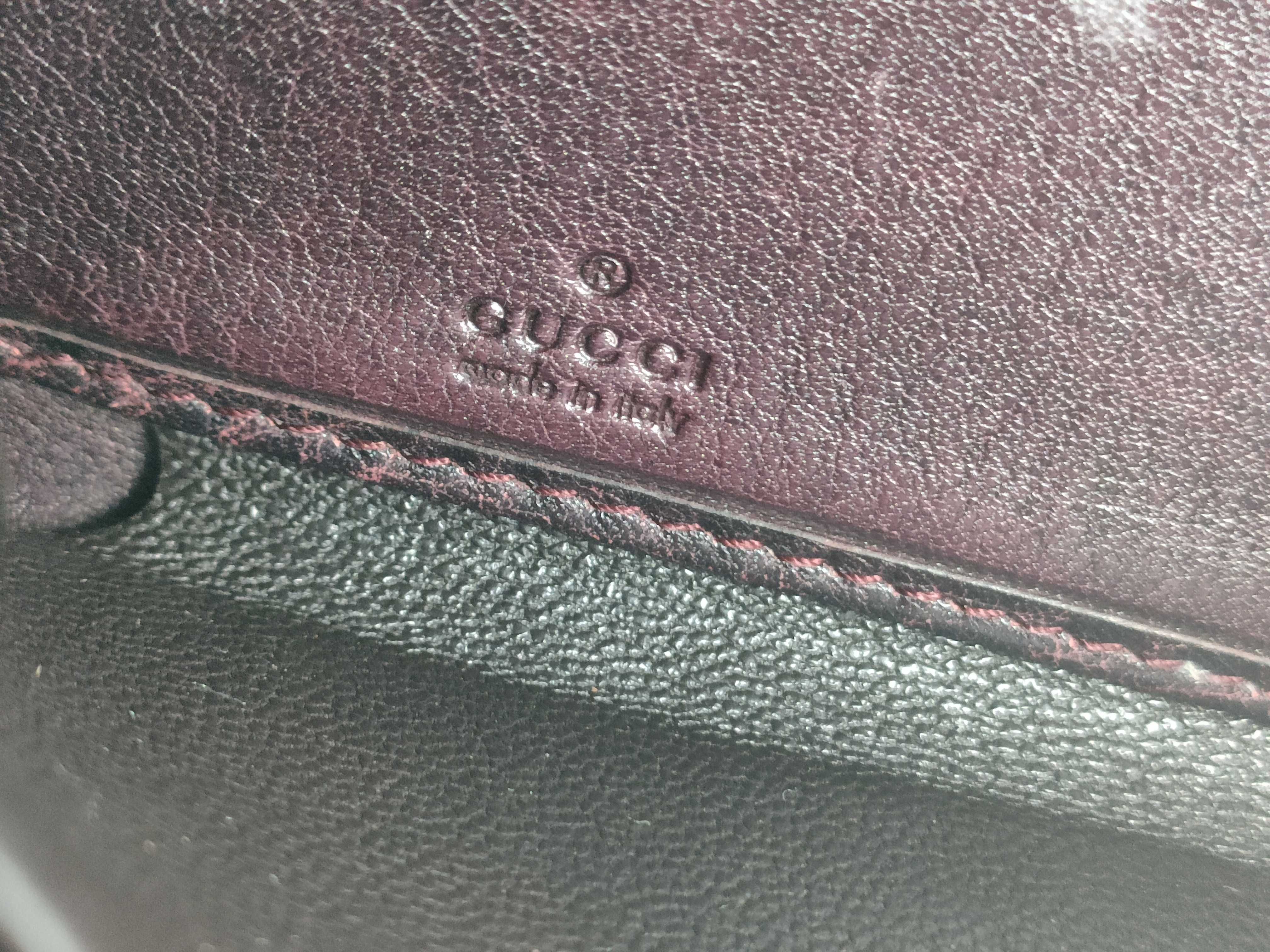 【/Gucci】 224253 Diamante Round Zip Long Wallet Canvas/Leather Beige/Bordeaux Wallet — view 11