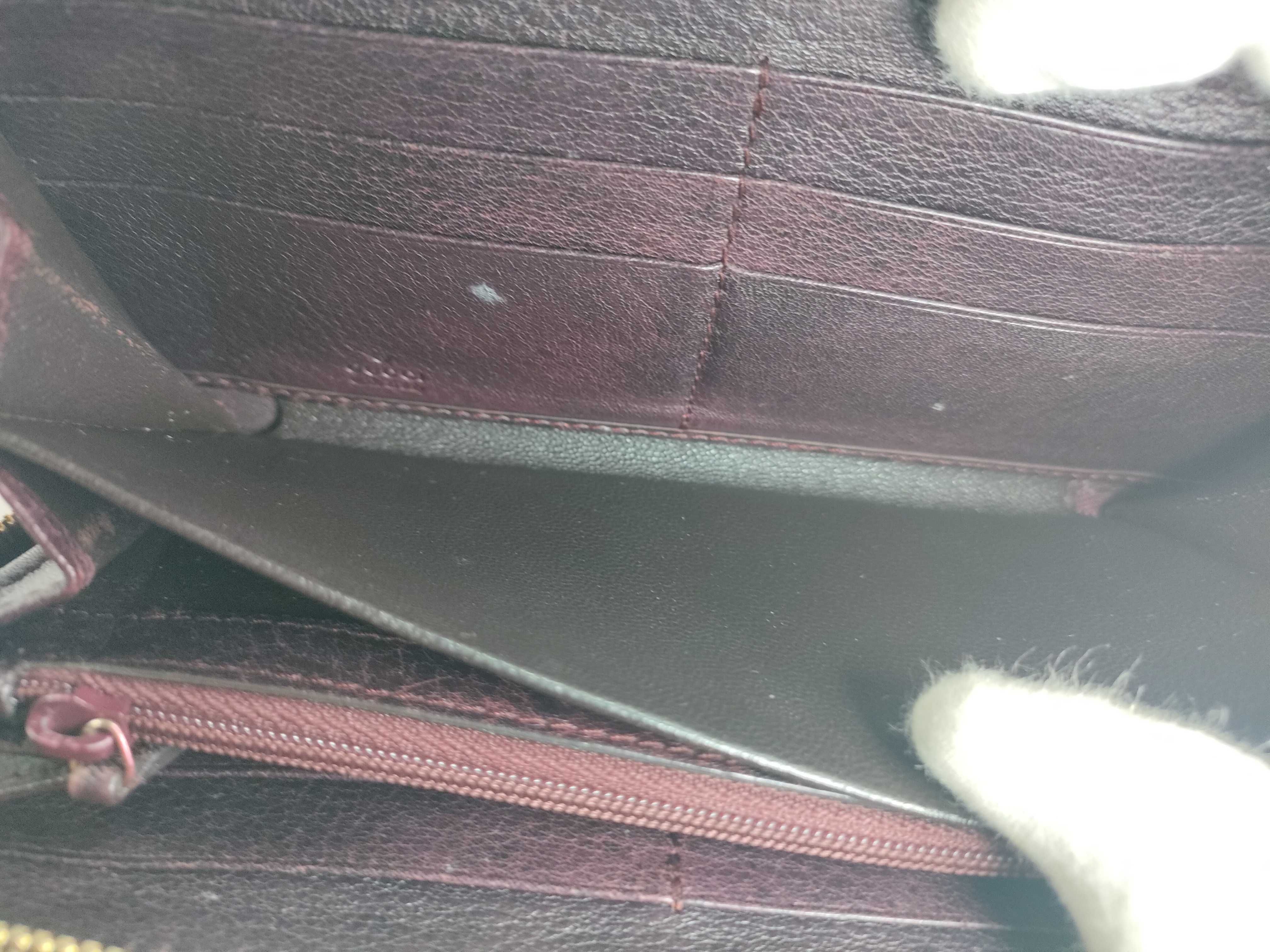 【/Gucci】 224253 Diamante Round Zip Long Wallet Canvas/Leather Beige/Bordeaux Wallet — view 10