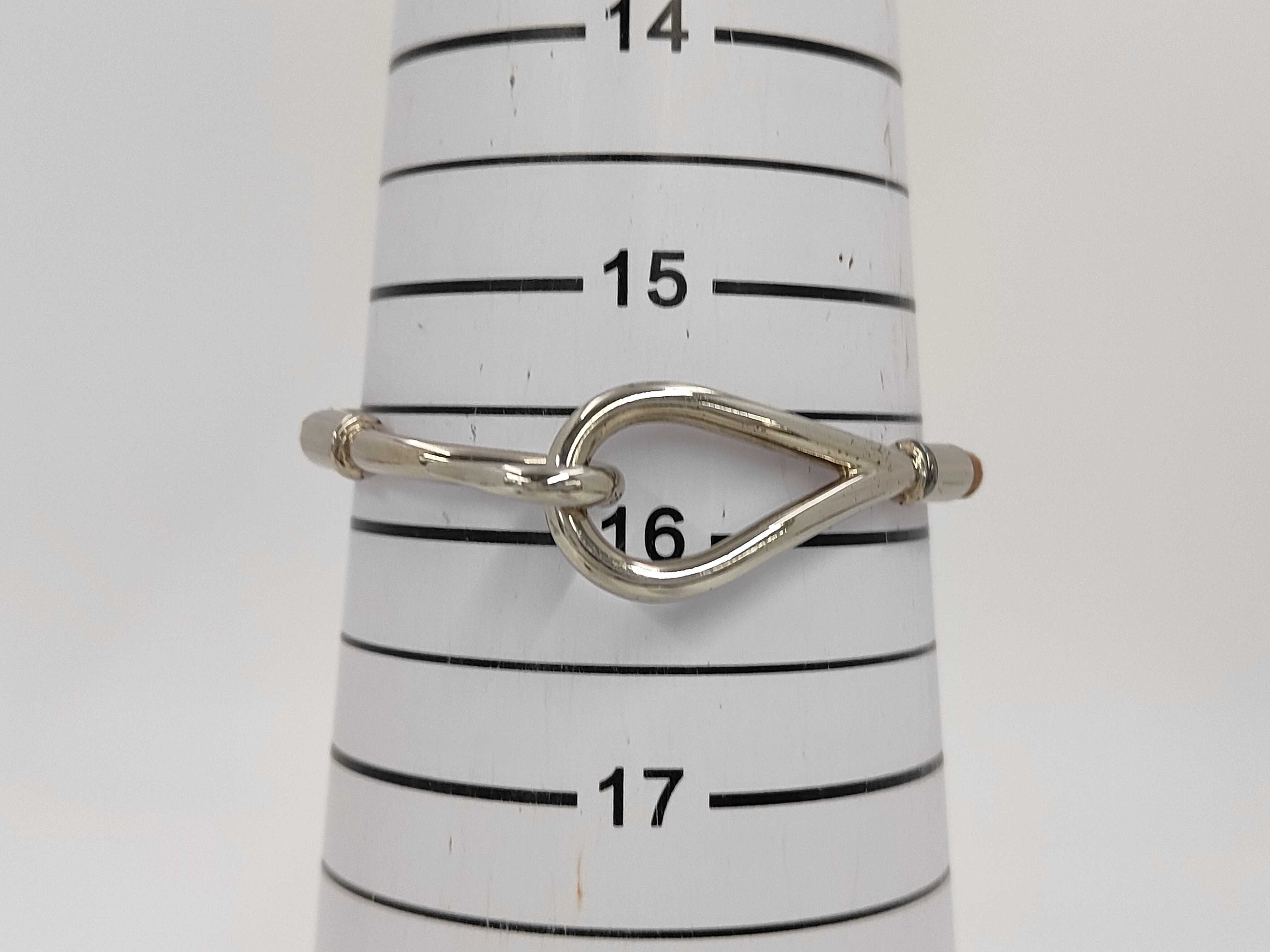 Jumbo Bracelet, Silver Hardware, Leather, Brown, Bracelet/Bangle — view 5
