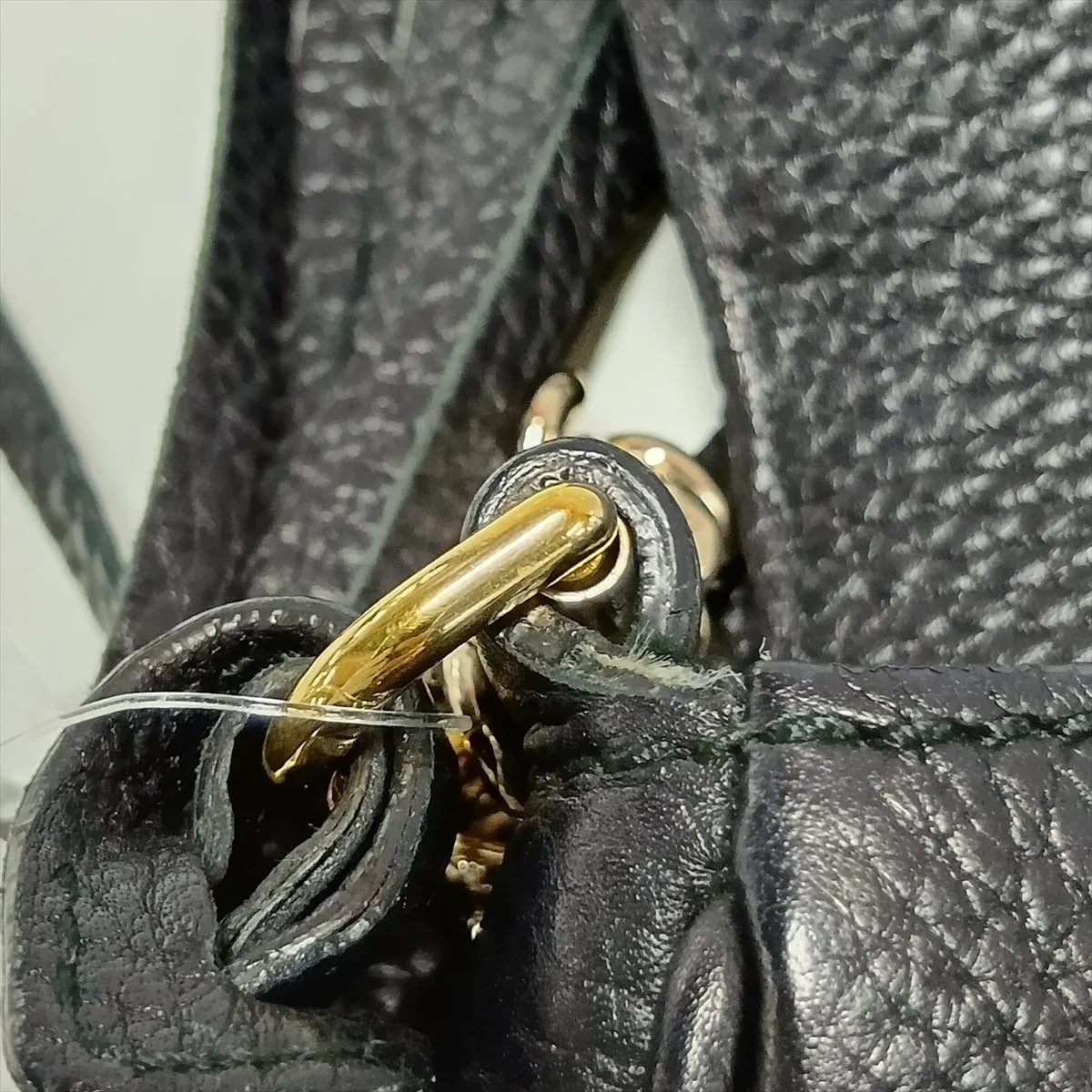 Soho 336752 Leather Chain Shoulder Bag, Black, Tag Missing — view 10