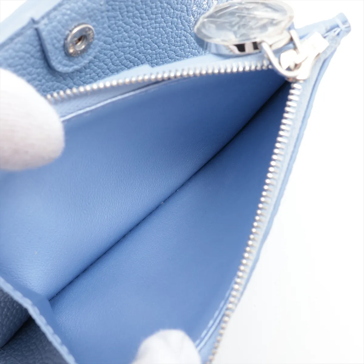 Monogram Empreinte Portefeuille Lisa - Blue Compact Wallet M26518 (RFID detected) — view 5