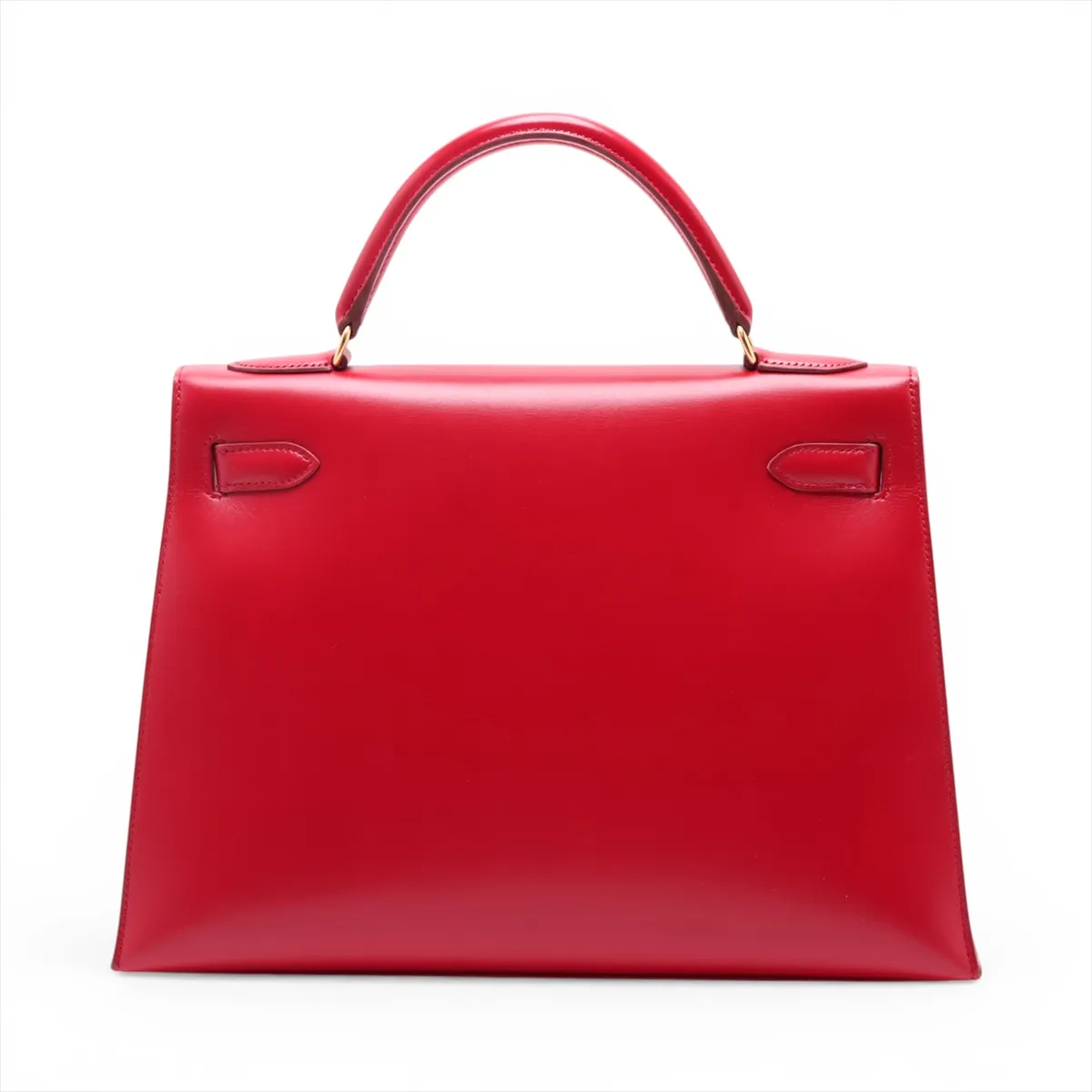 [Individually packaged] Hermes Kelly 32 Sellier Box Calf Rouge Vif Gold Hardware Z: 1996 — view 2
