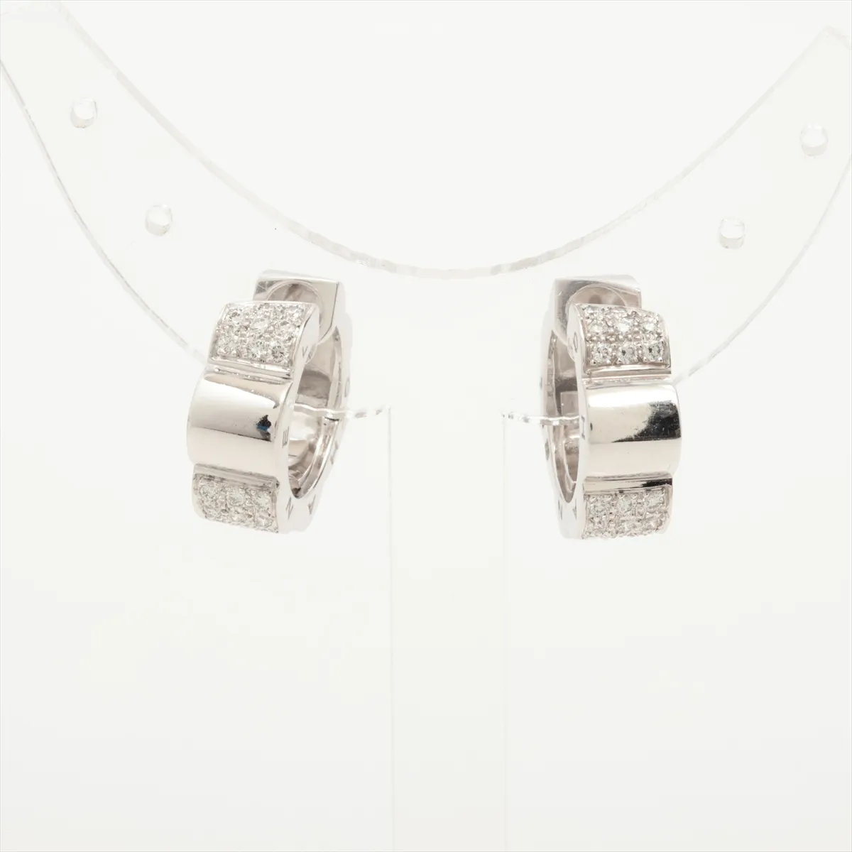 Profield Camellia Diamond Earrings 750(WG) 10.6g — view 2