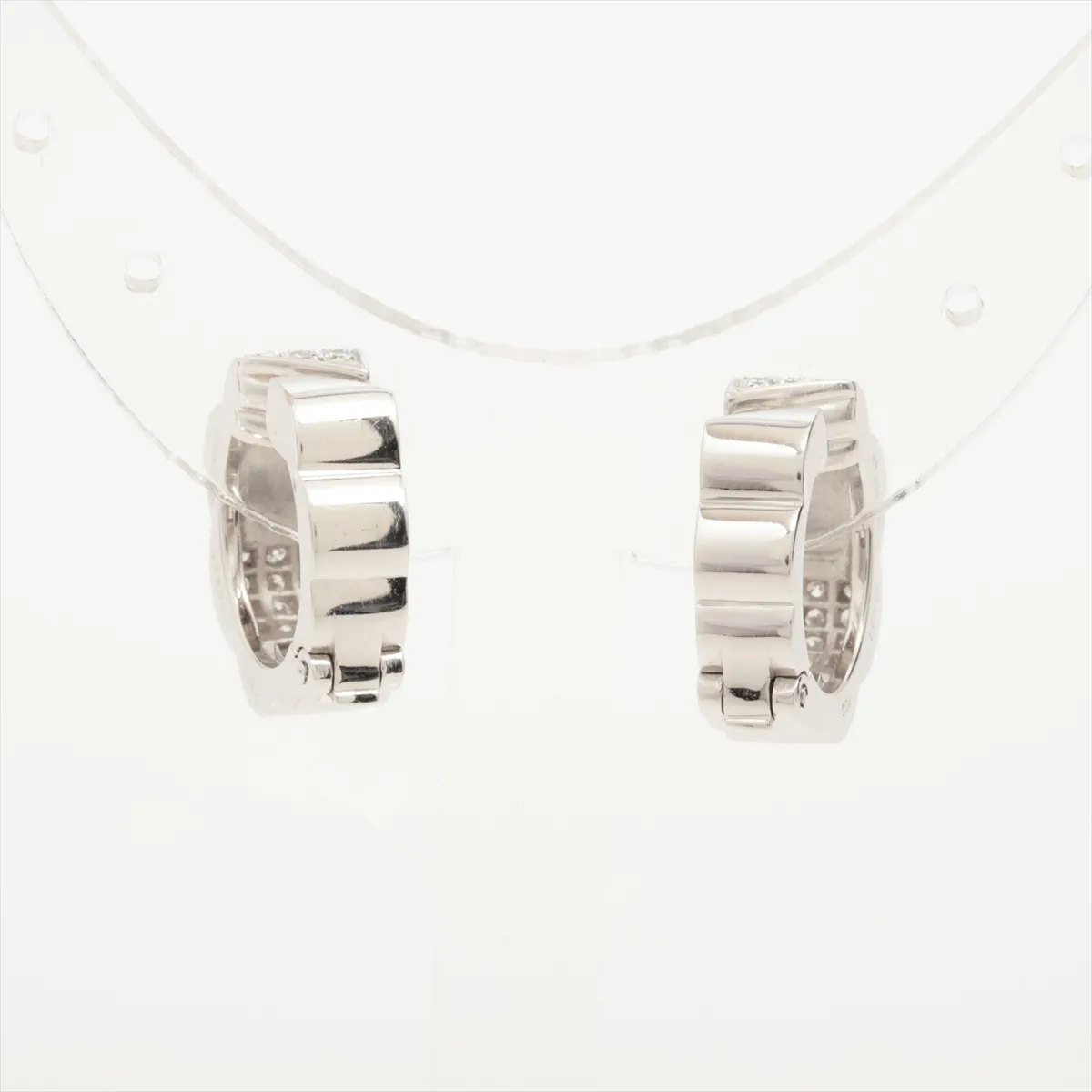 Profield Camellia Diamond Earrings 750(WG) 10.6g — view 3