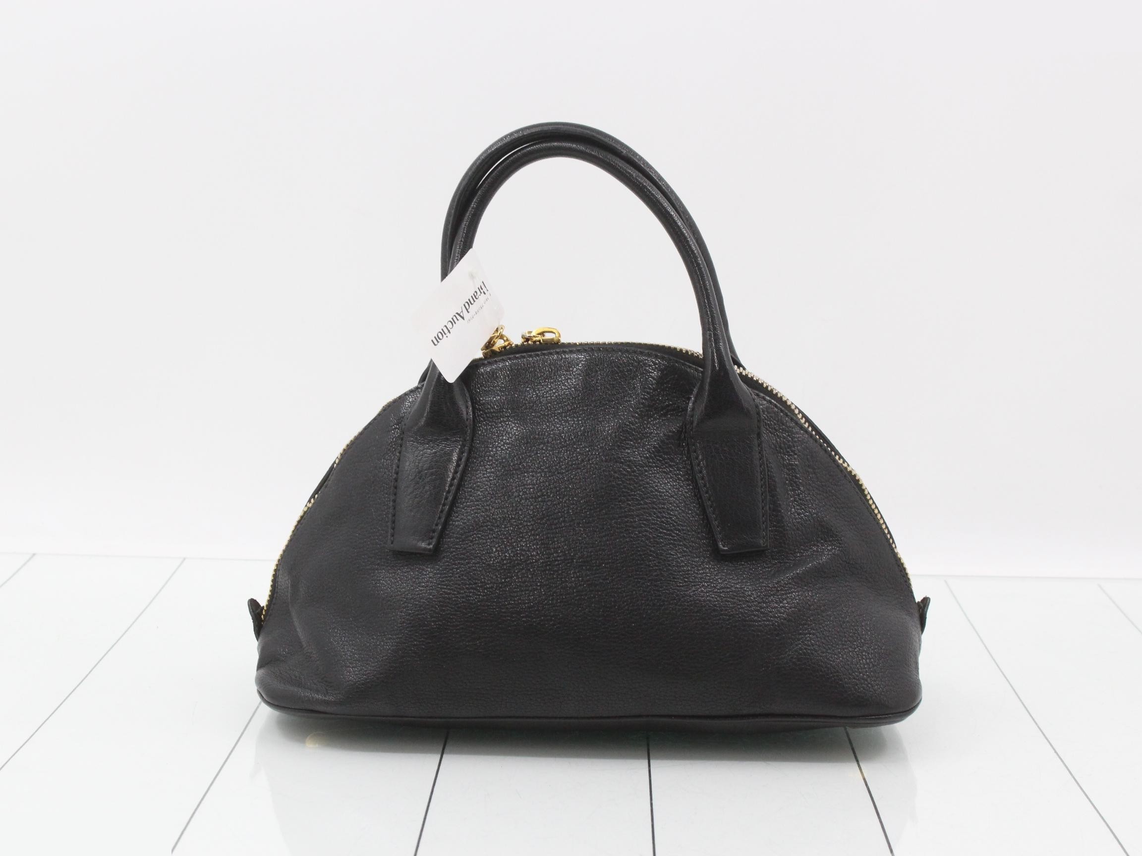 Leather 2-way bag with shoulder strap — view 2