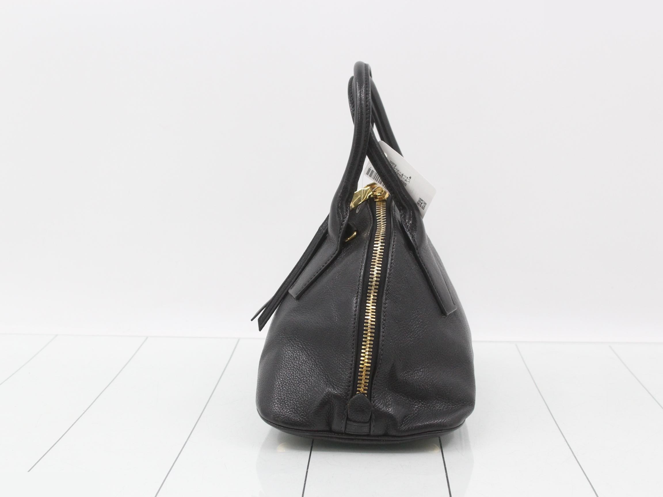 Leather 2-way bag with shoulder strap — view 3