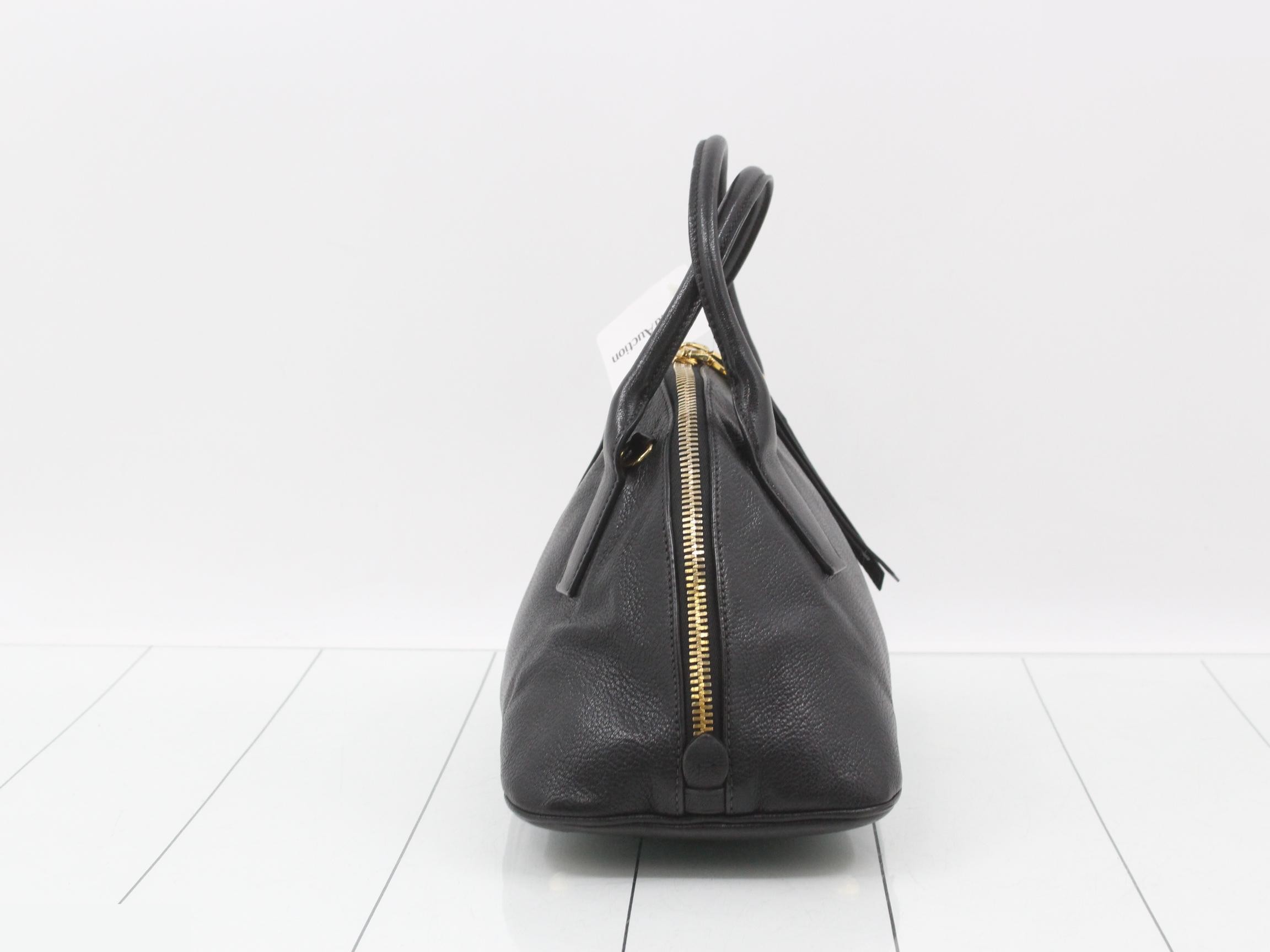 Leather 2-way bag with shoulder strap — view 4