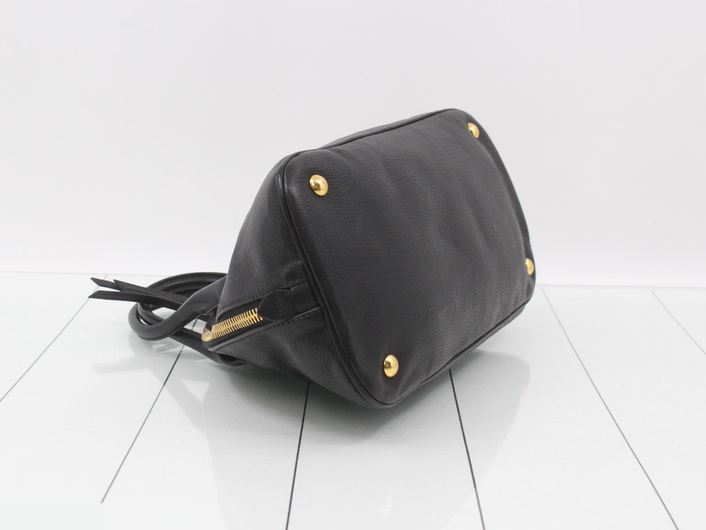 Leather 2-way bag with shoulder strap — view 5