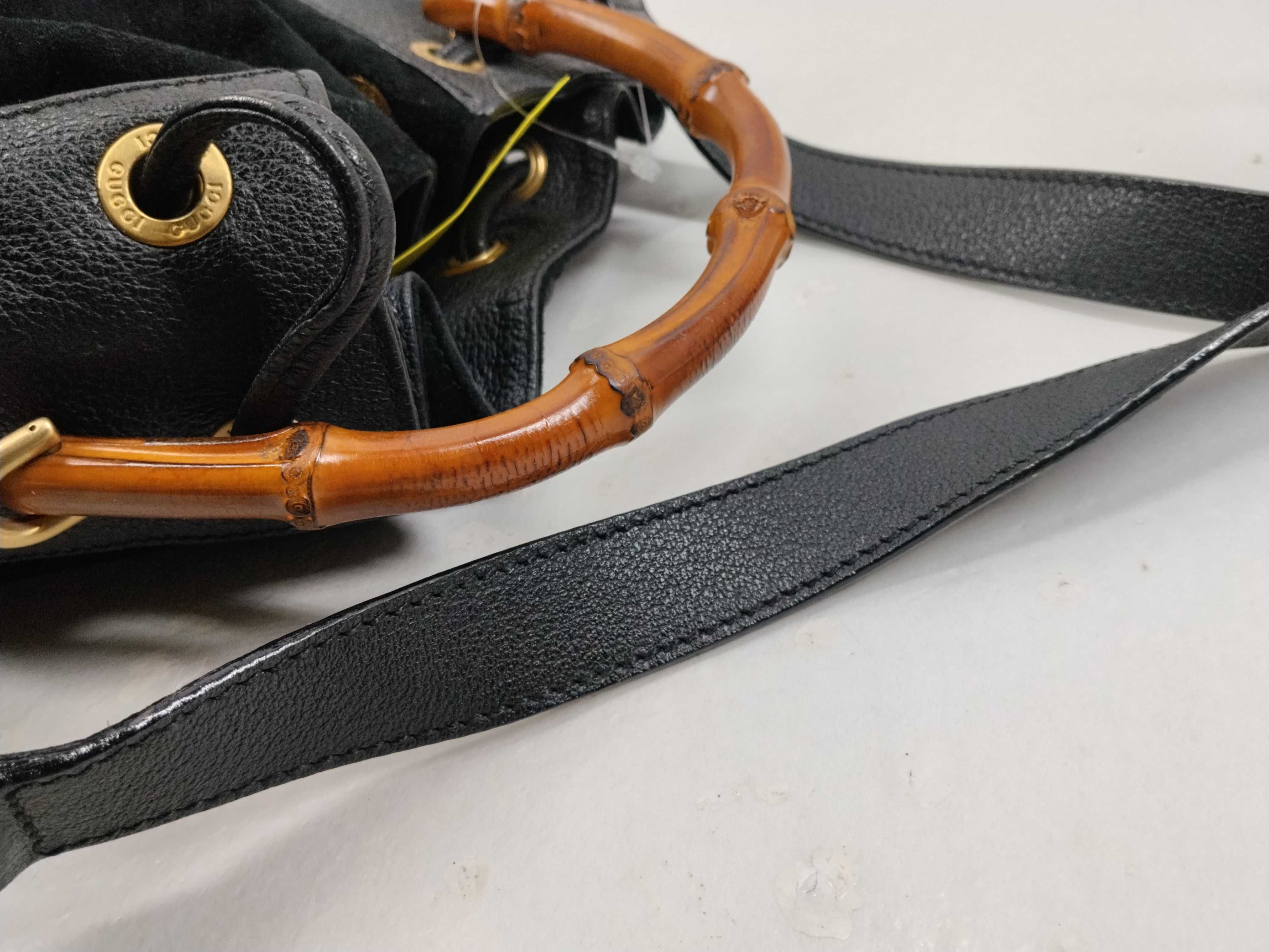 Bamboo 2-Way Drawstring Bag 001・2854・1357 Handbag — view 5