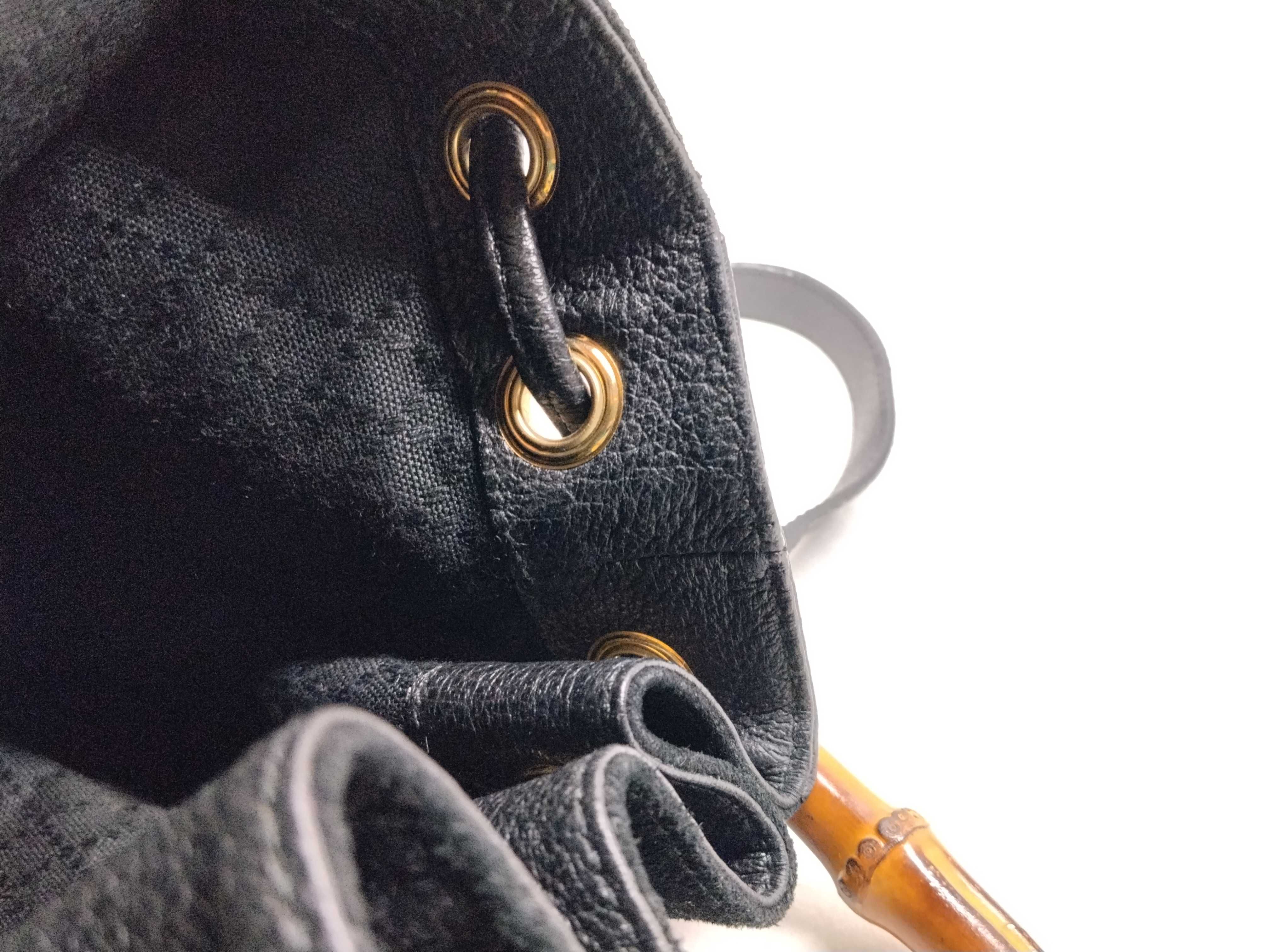 Bamboo 2-Way Drawstring Bag 001・2854・1357 Handbag — view 10