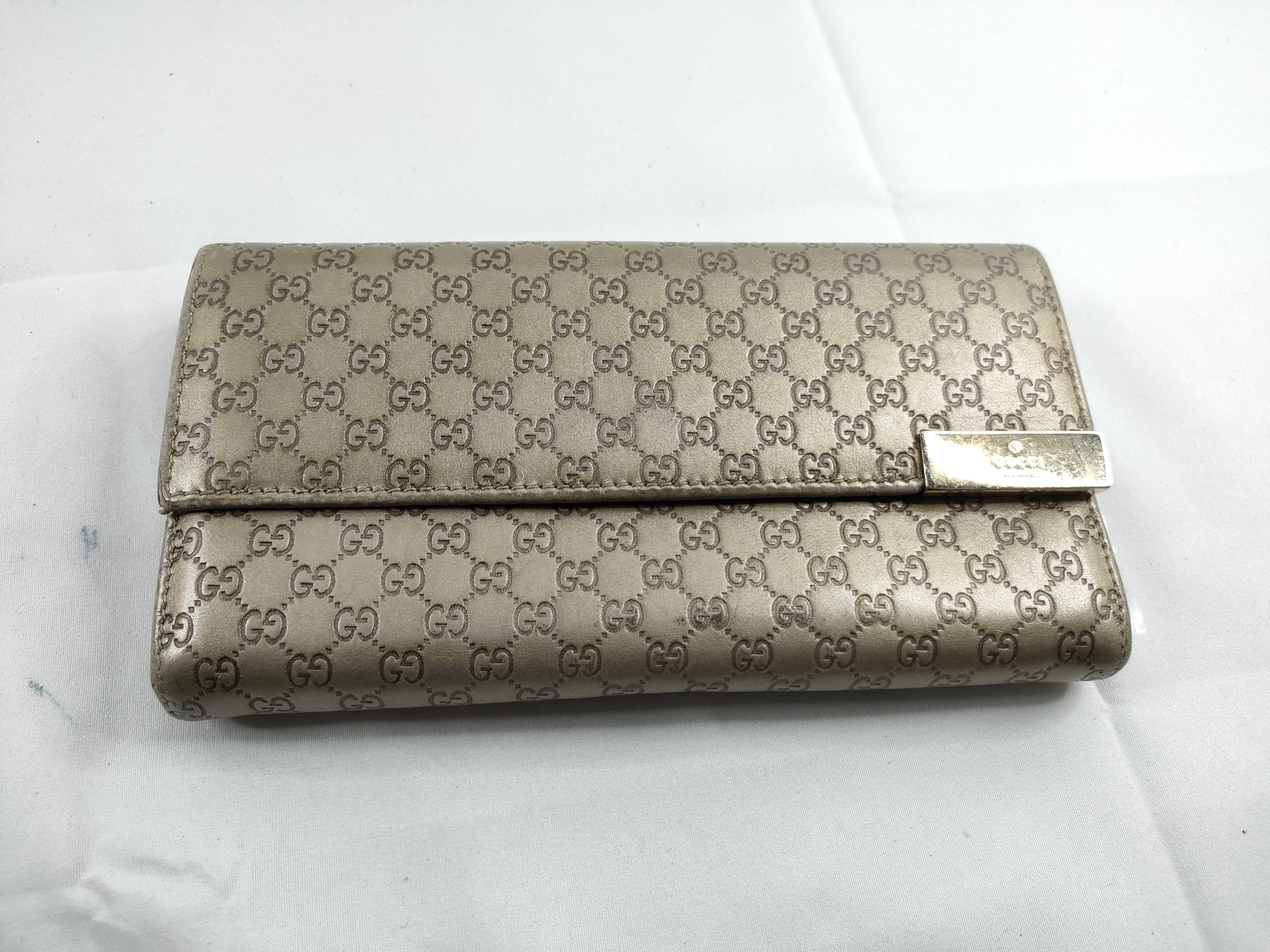 Bi-fold Long Wallet Gold Wallet