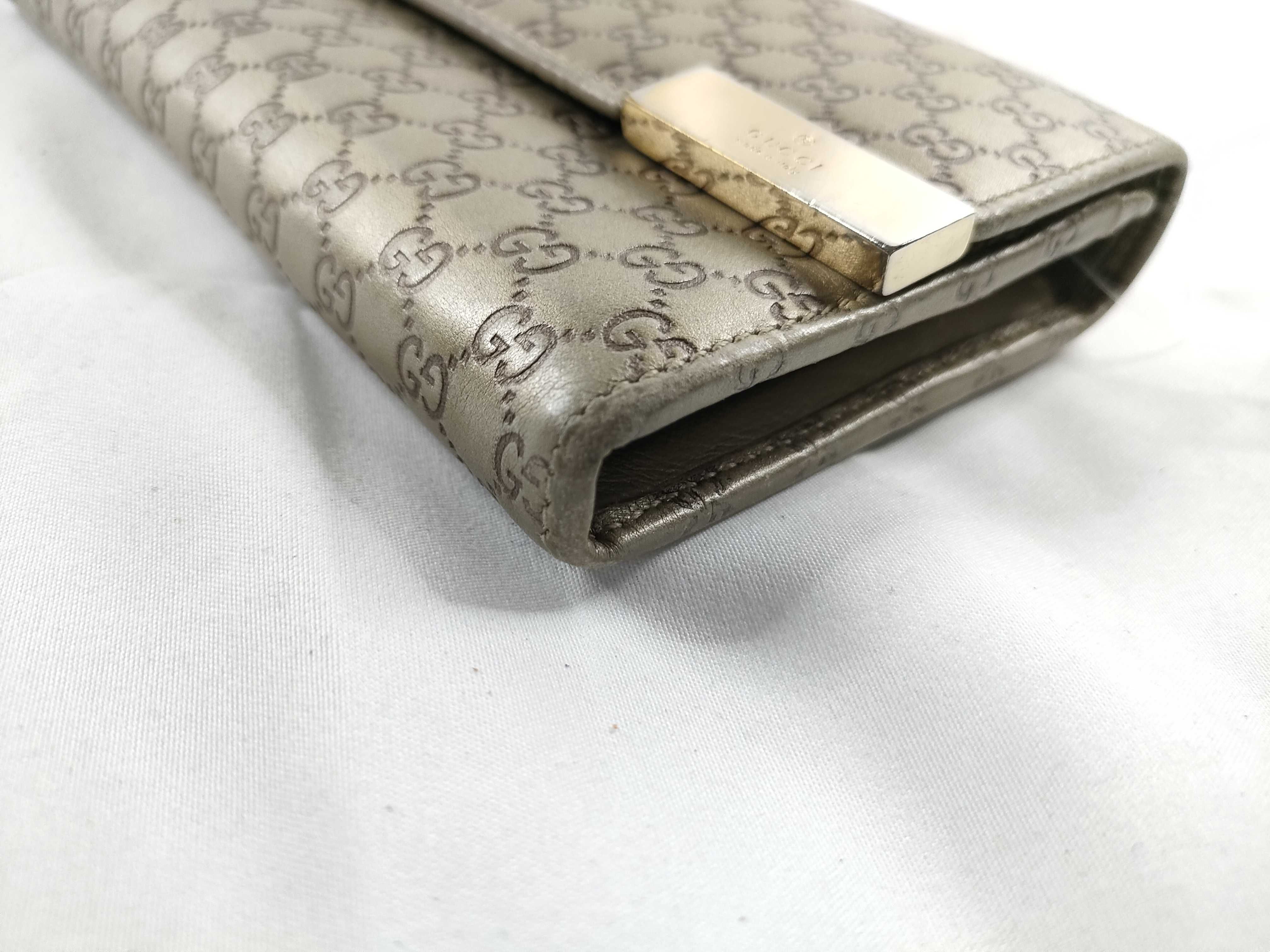 Bi-fold Long Wallet Gold Wallet — view 3