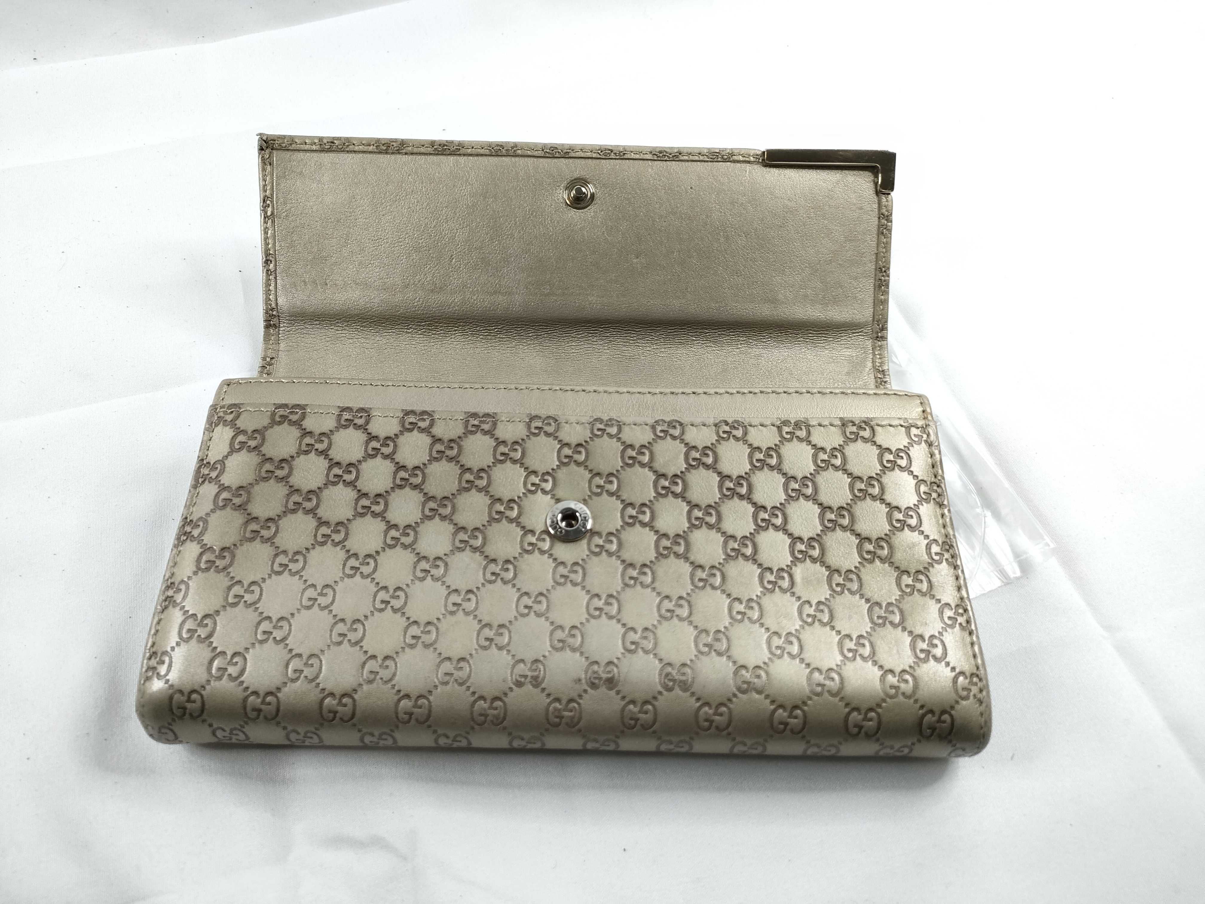 Bi-fold Long Wallet Gold Wallet — view 8