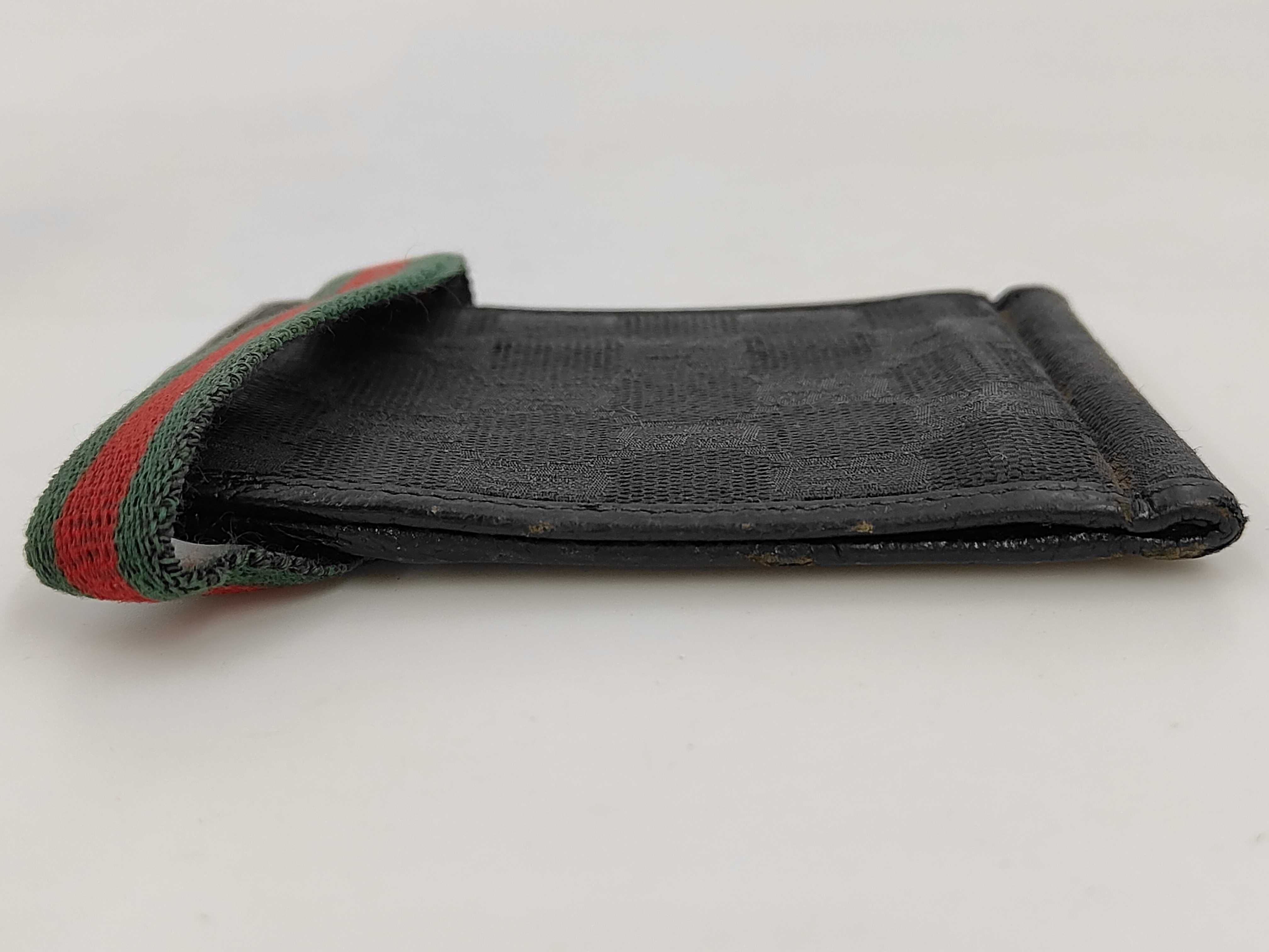 154457GG Canvas Bi-fold Wallet, Black — view 5