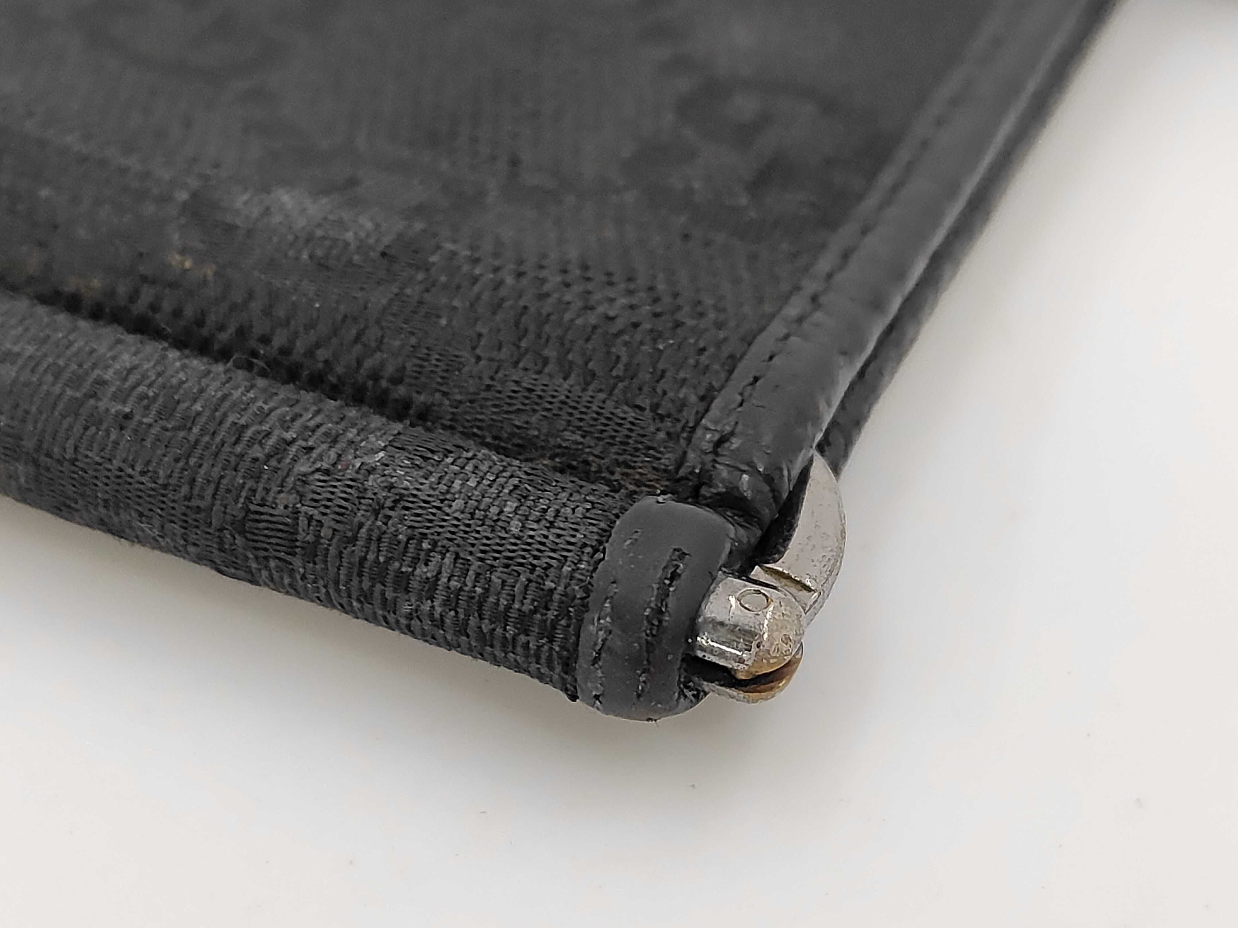 154457GG Canvas Bi-fold Wallet, Black — view 7