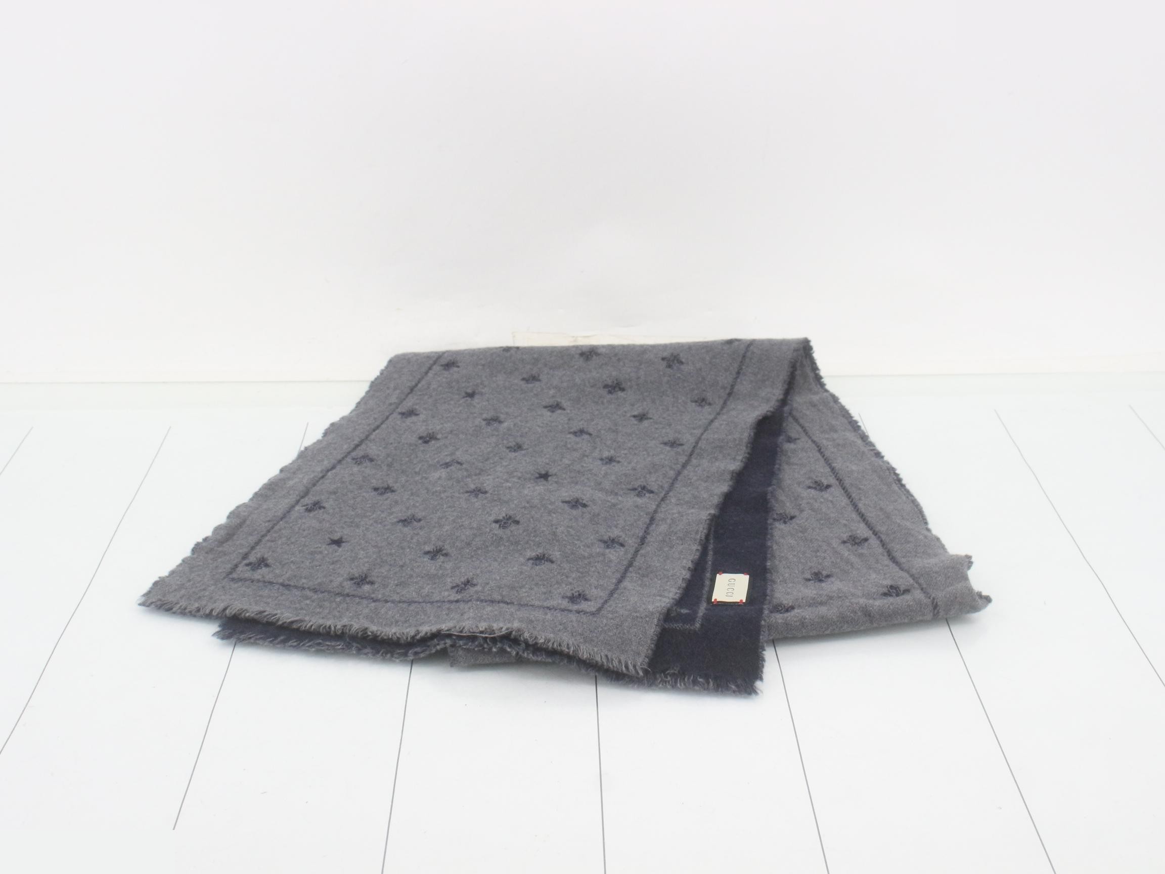Bee Scarf, Navy — view 2
