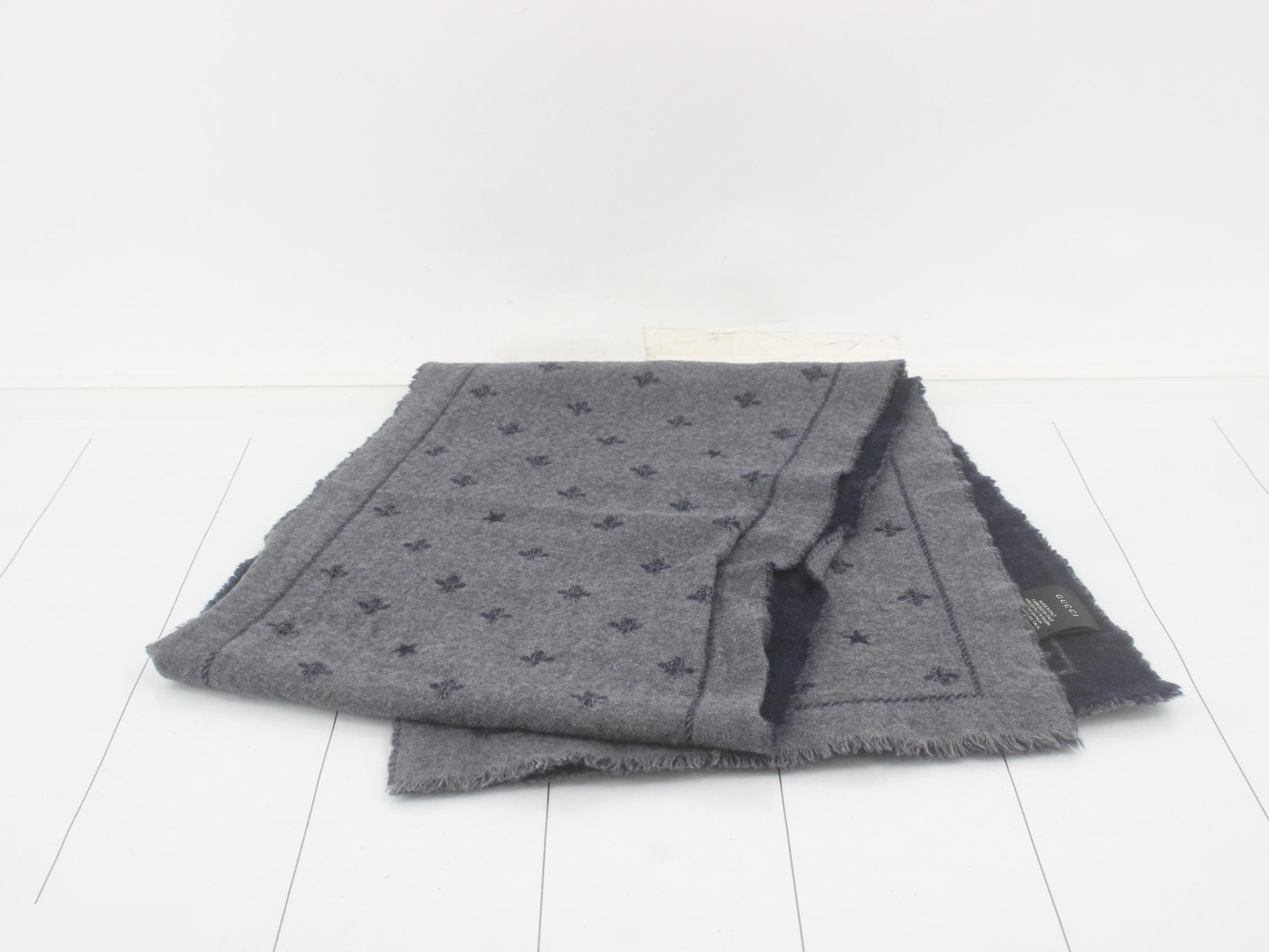 Bee Scarf, Navy — view 3