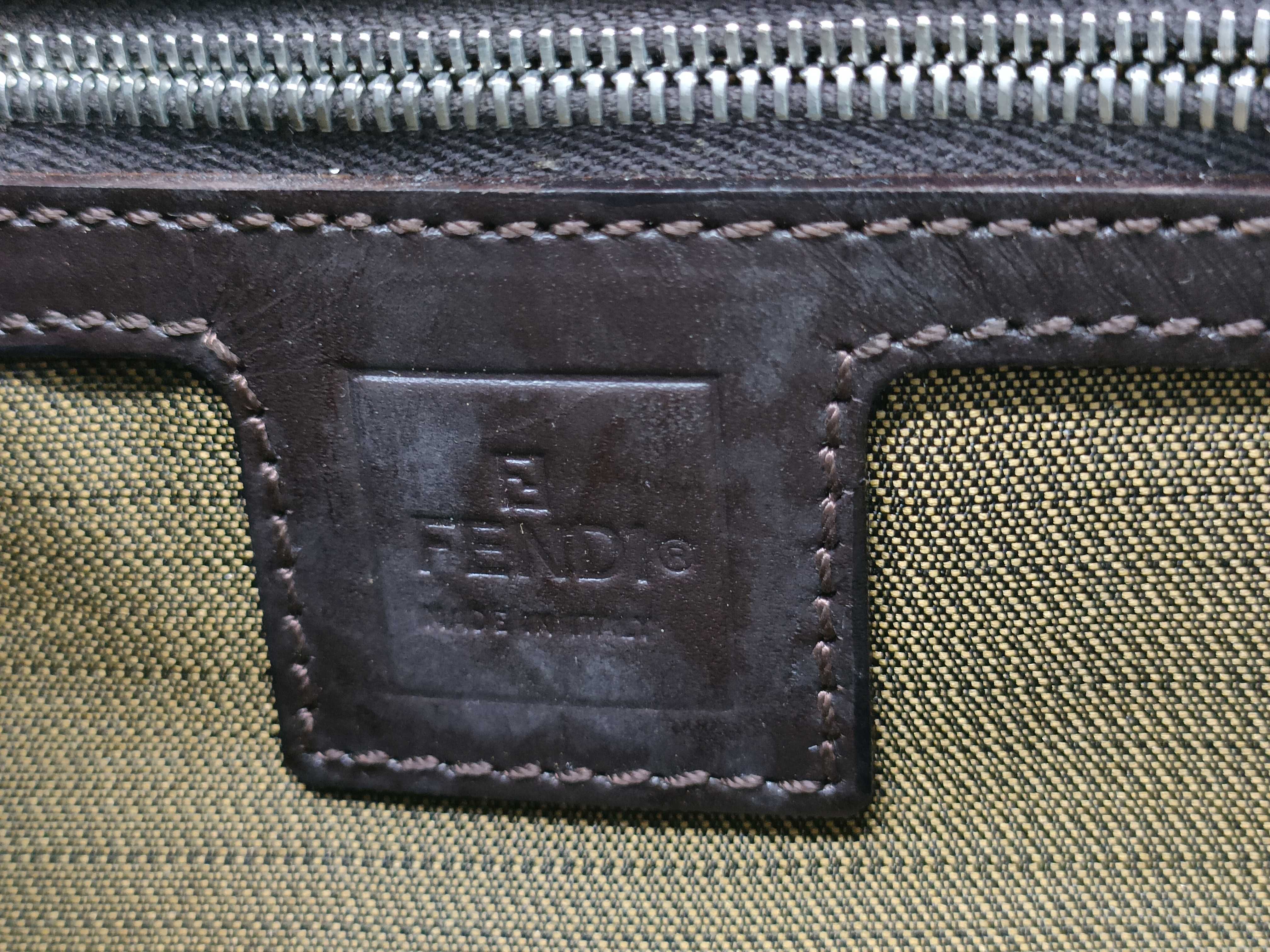 Zucca pattern Fendi Mamma one-shoulder bag, no tears or cracks expected. — view 13