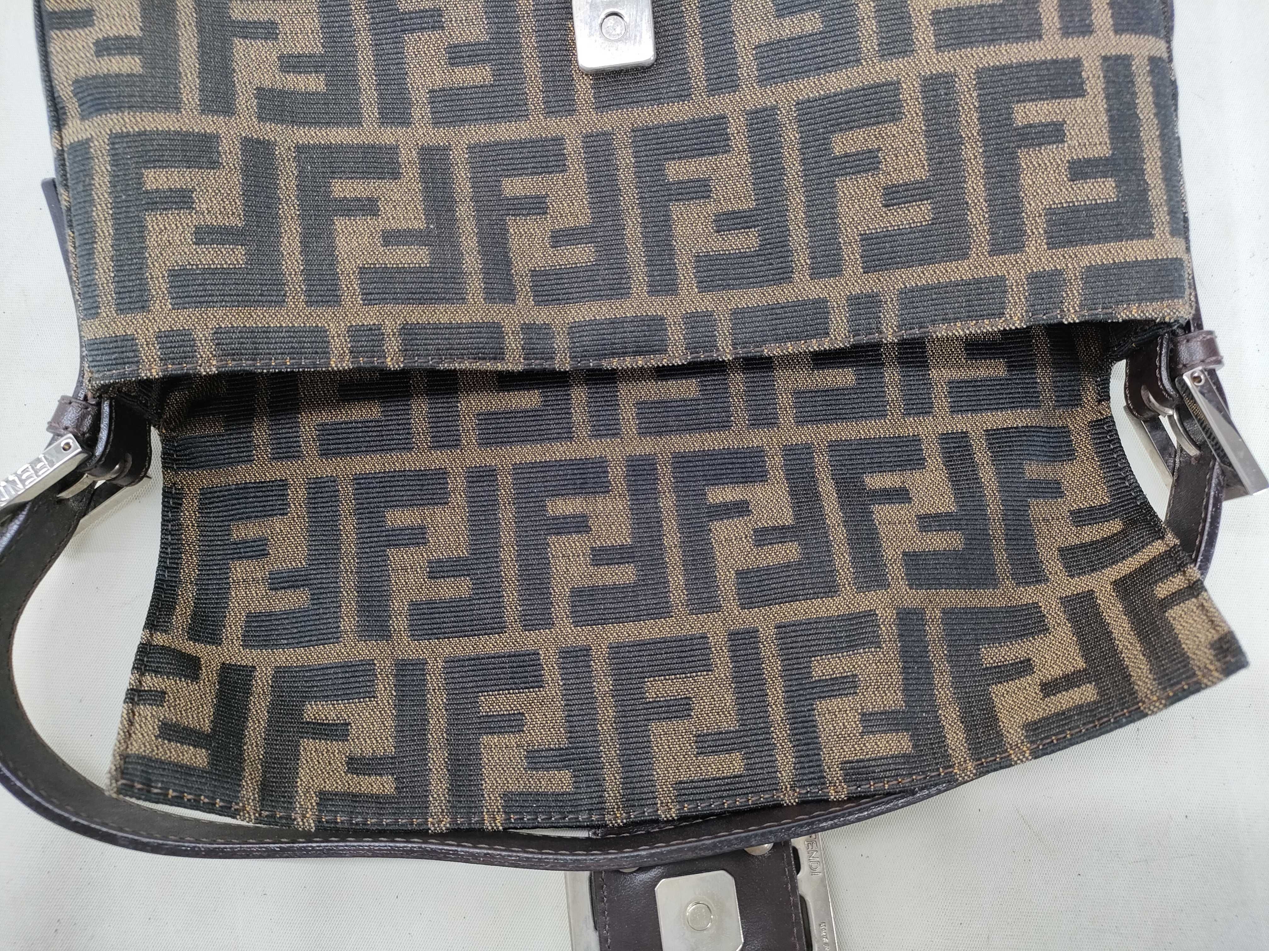 Zucca pattern Fendi Mamma one-shoulder bag, no tears or cracks expected. — view 8