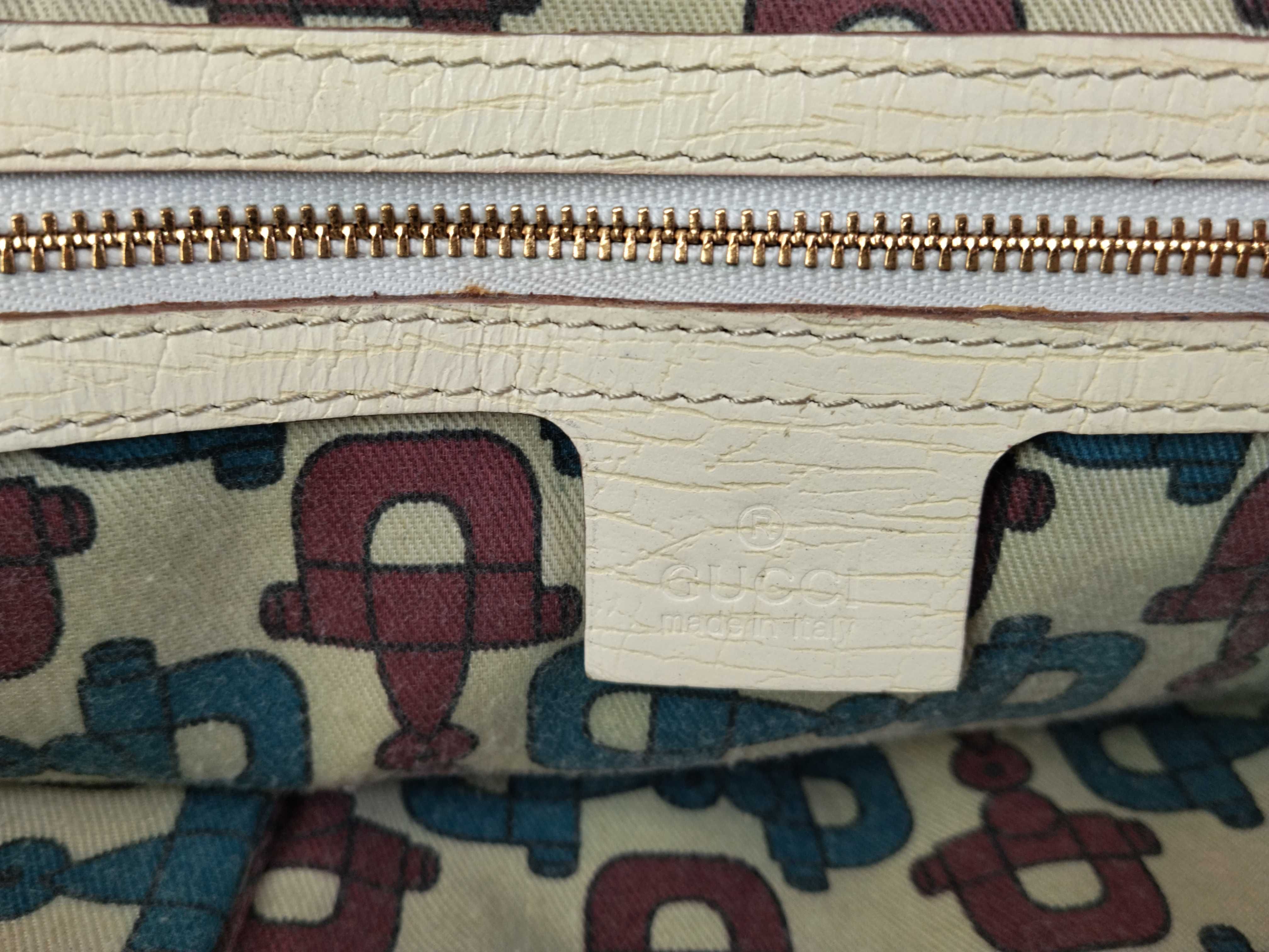 GG Canvas A. Gucci Tote Bag GG Canvas Sherry Line Tote Bag with Charm — view 11