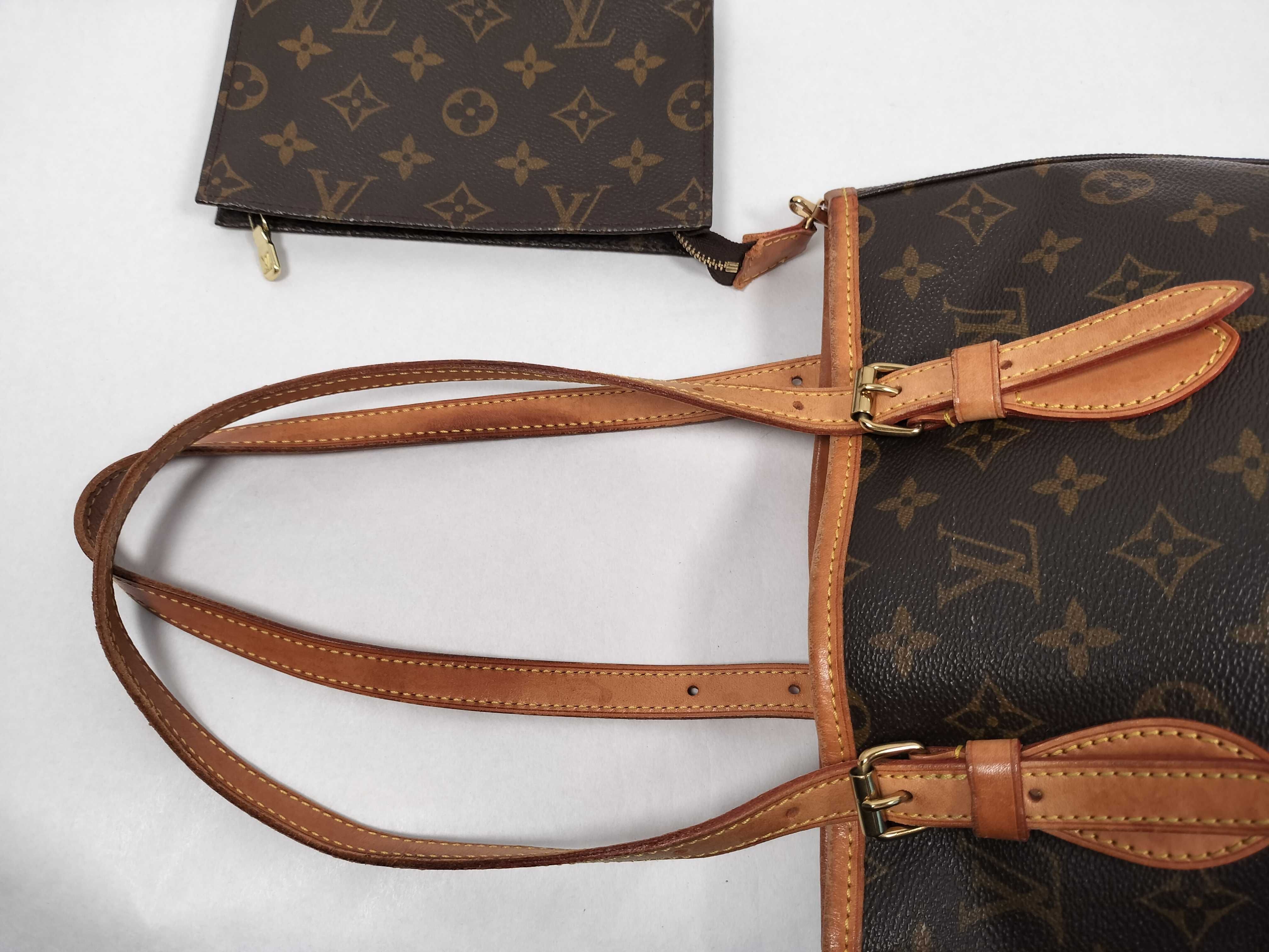 Monogram LOUIS_VUITTON M42238 Bucket PM FL1020 Pouch Tote Bag — view 3