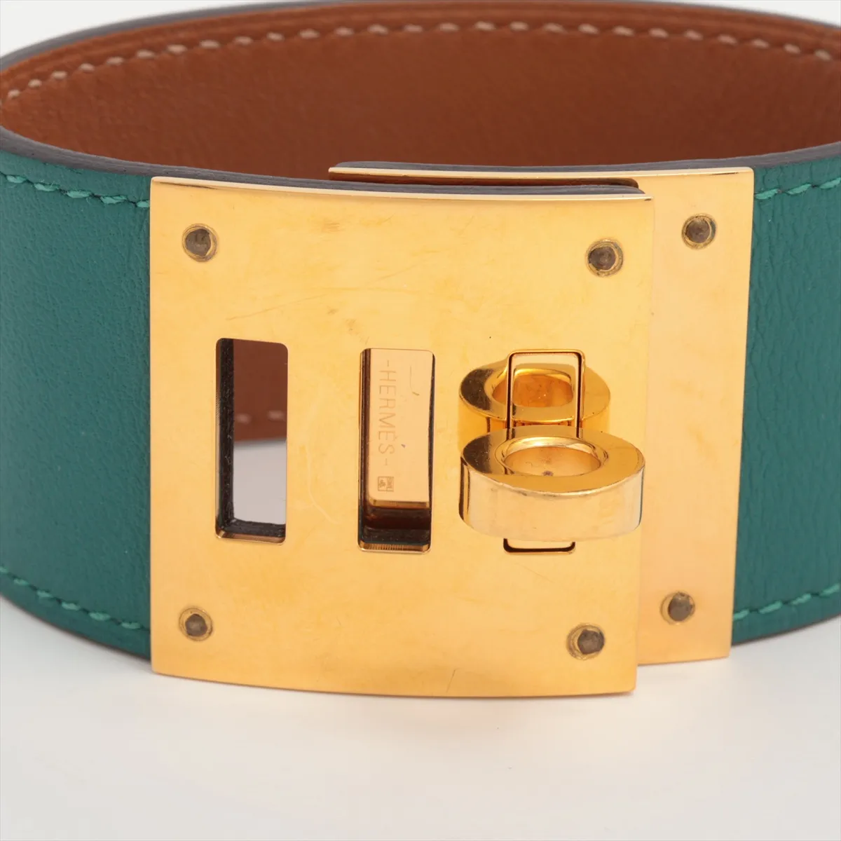 Kelly Dog X: 2016 Bracelet T2 GP x Leather Green — view 3