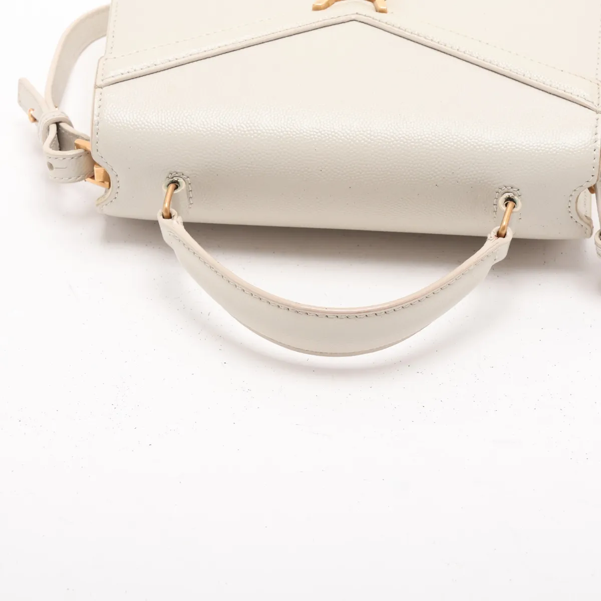 Cassandra Leather 2-Way Handbag, White, 623930 — view 5
