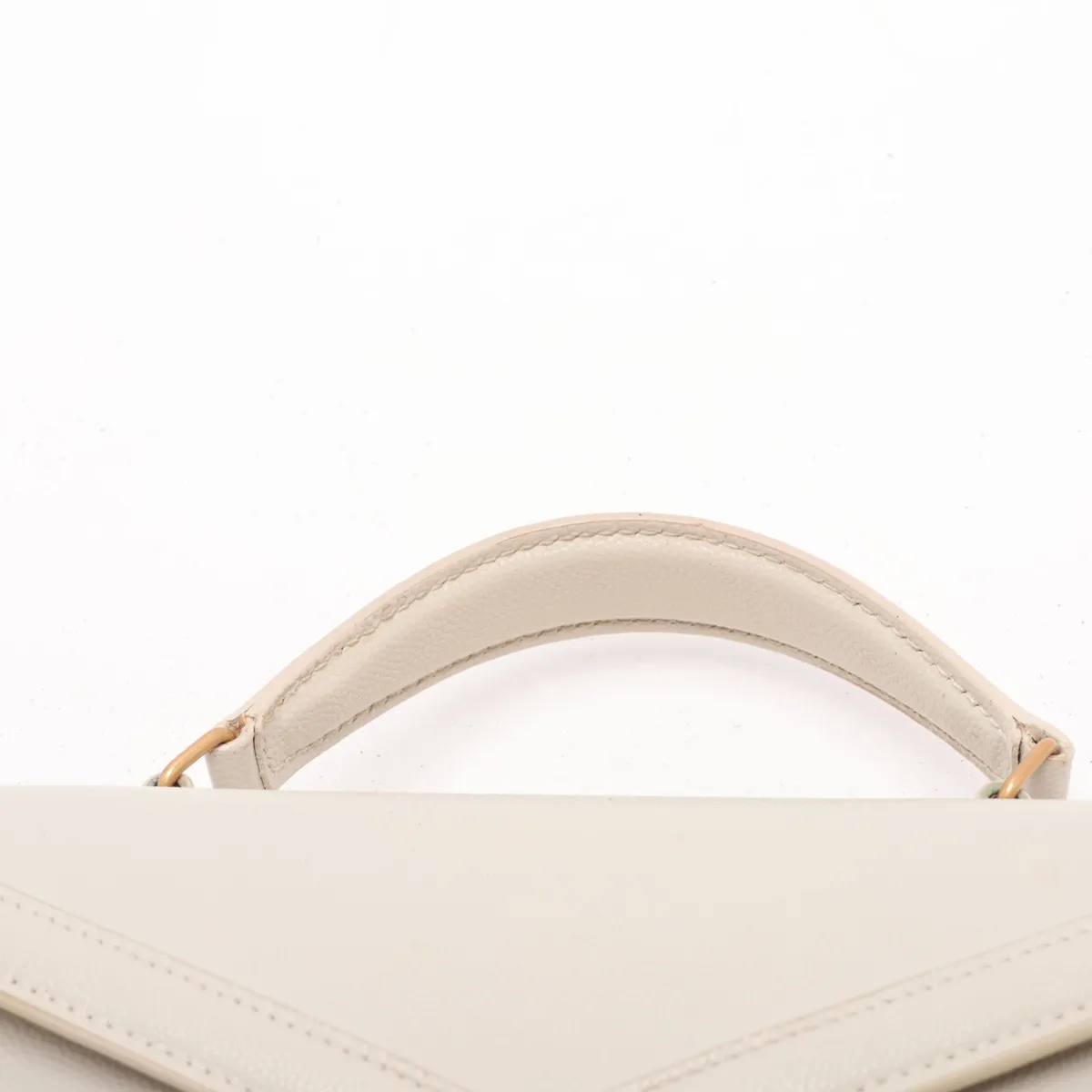 Cassandra Leather 2-Way Handbag, White, 623930 — view 6