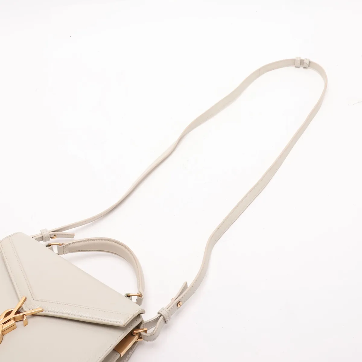 Cassandra Leather 2-Way Handbag, White, 623930 — view 7
