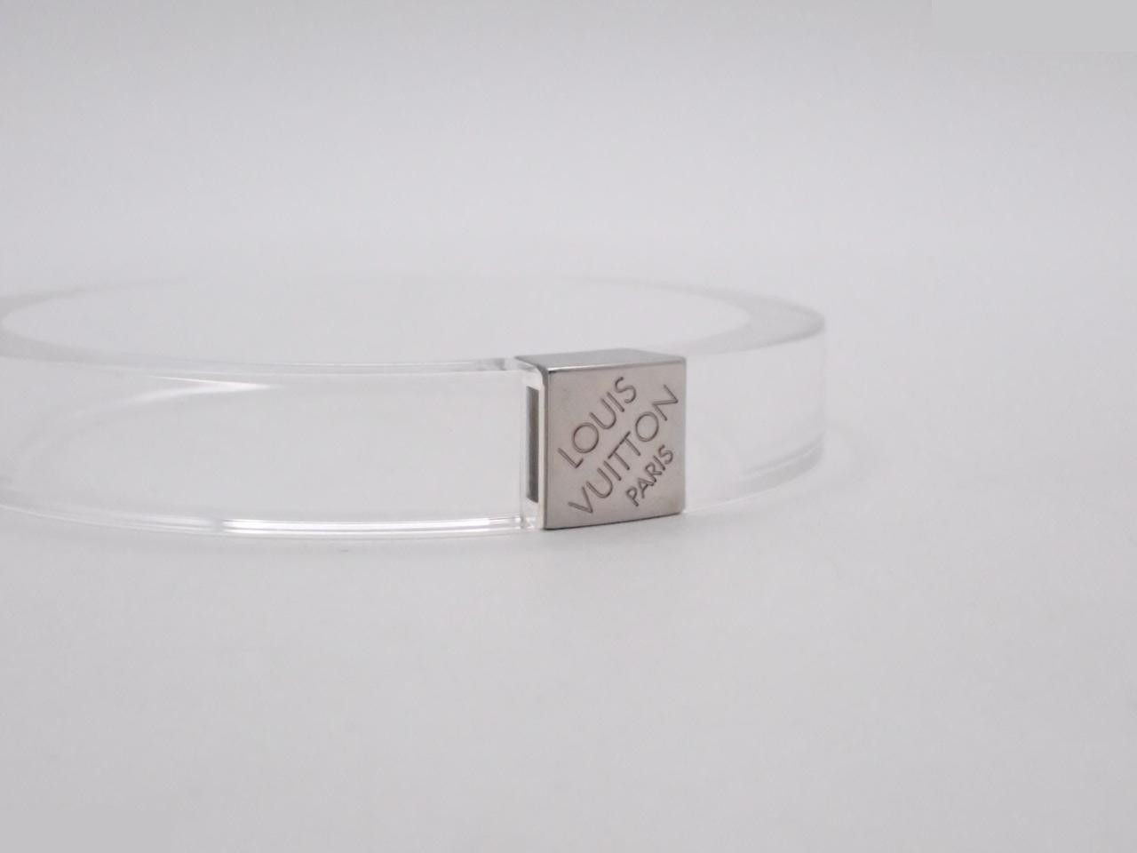 Nightclubber PM Logo Clear Bangle Bracelet Louis Vuitton — view 3