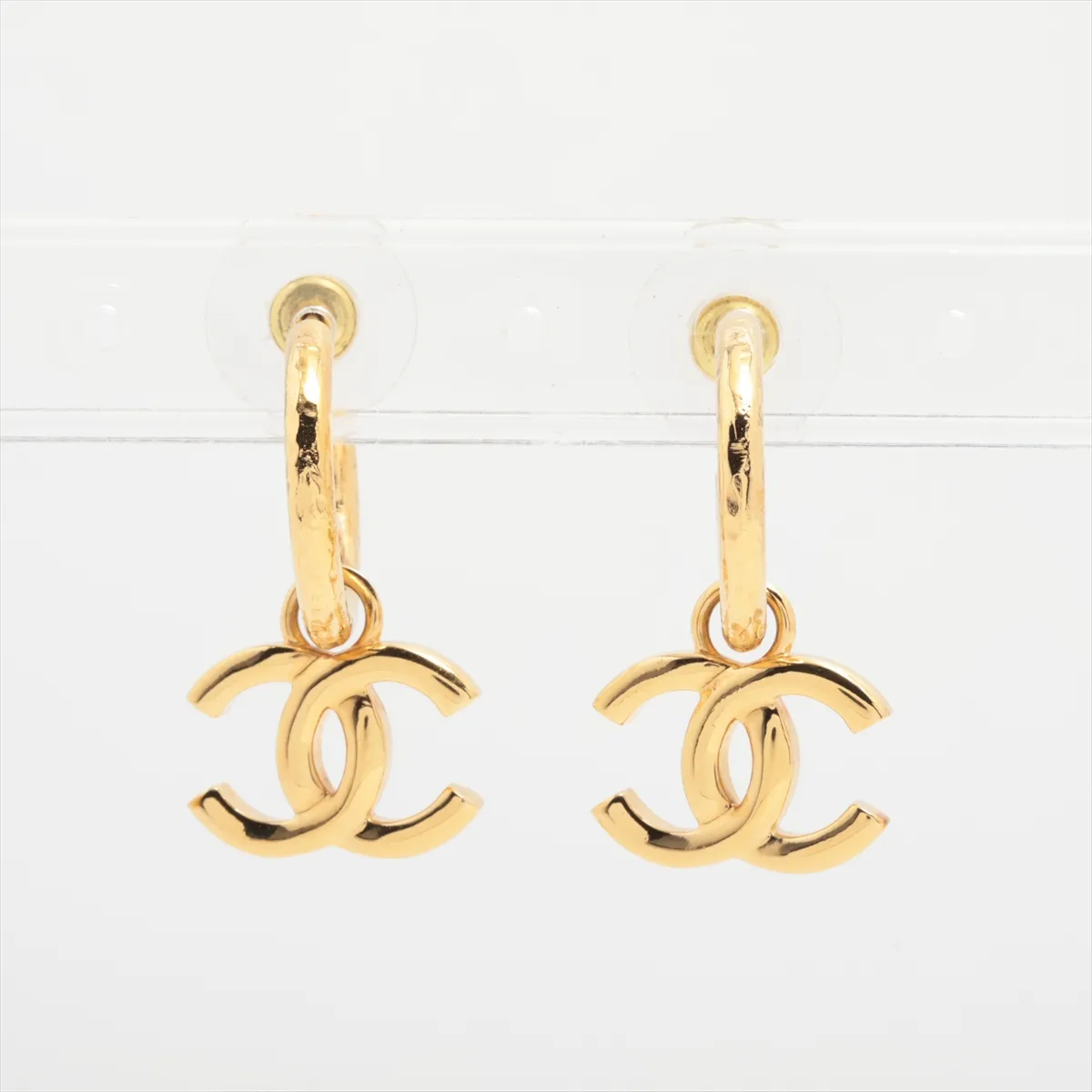 Coco Mark I24C Earrings (Pair) GP Gold. Shows signs of wear: — view 2