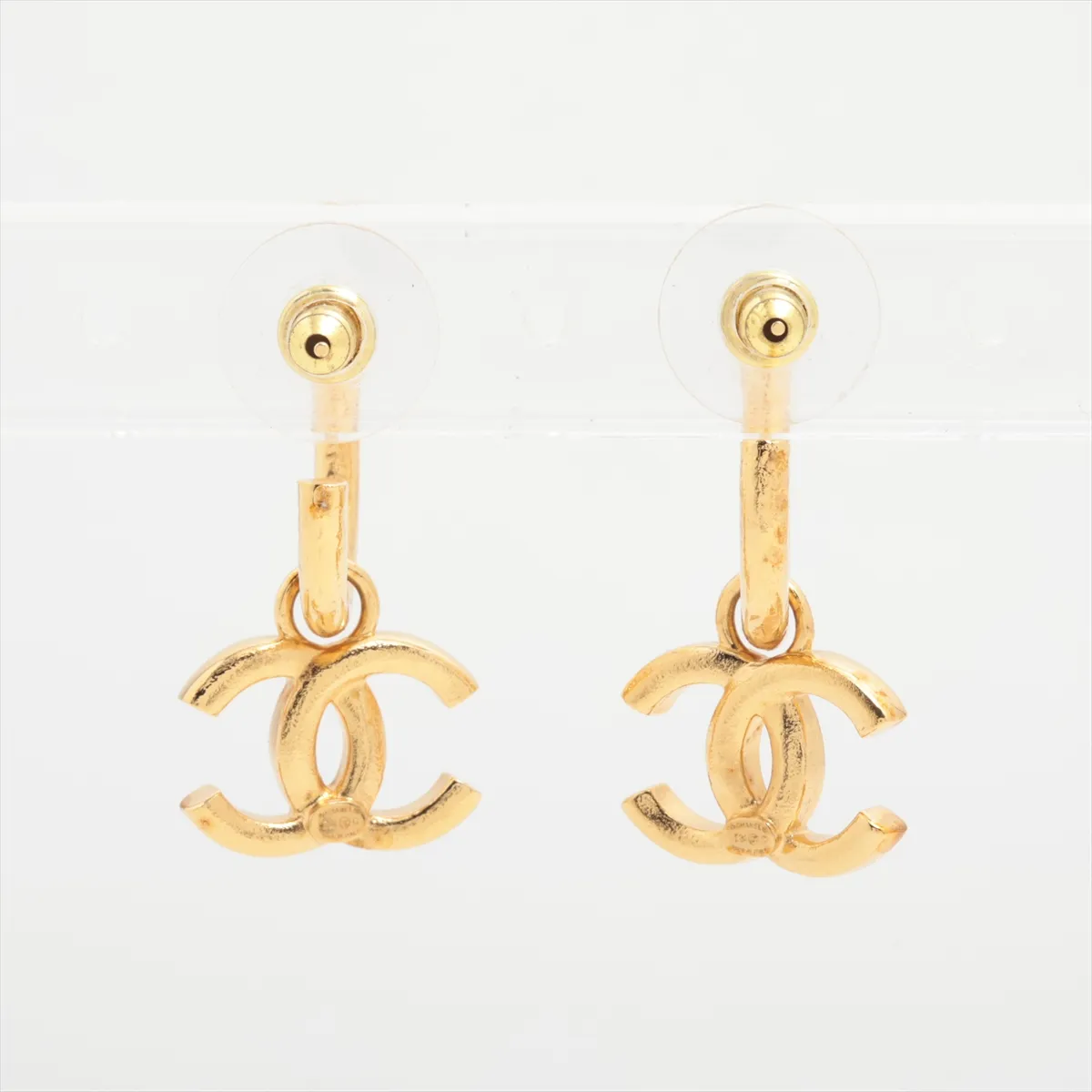 Coco Mark I24C Earrings (Pair) GP Gold. Shows signs of wear: — view 3