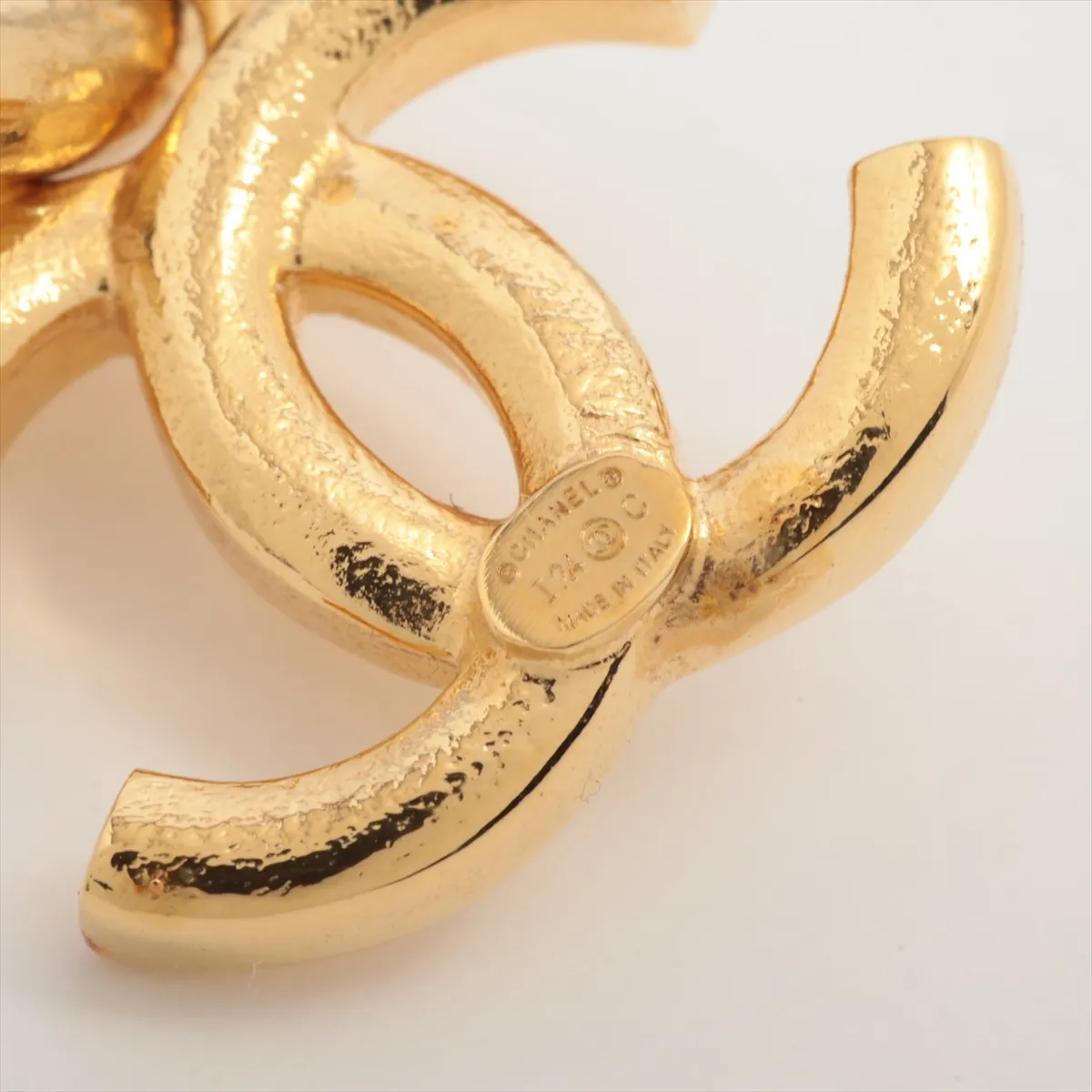 Coco Mark I24C Earrings (Pair) GP Gold. Shows signs of wear: — view 5