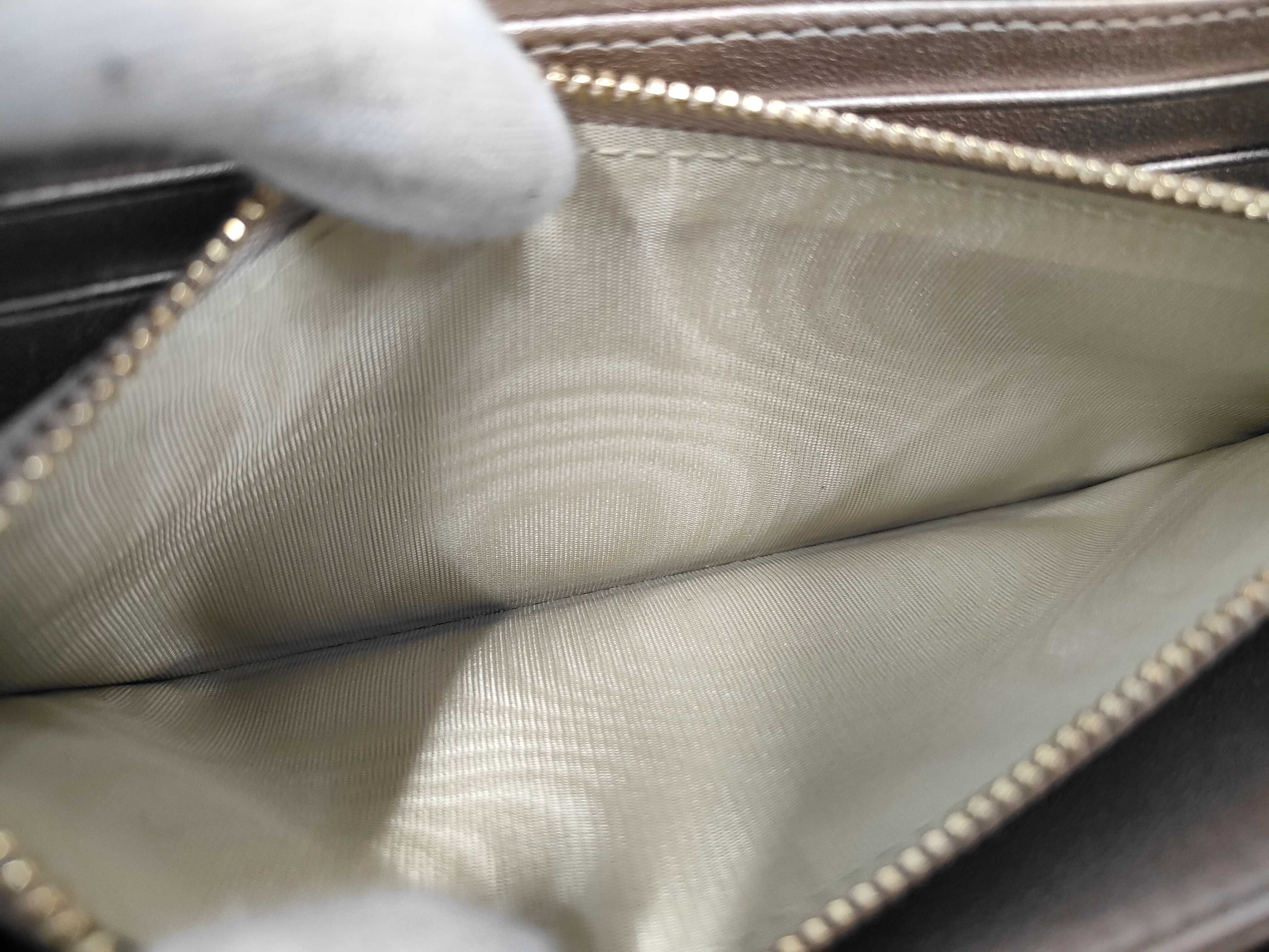 Lady Dior Cannage Long Zip Wallet Leather Champagne Gold Wallet — view 8