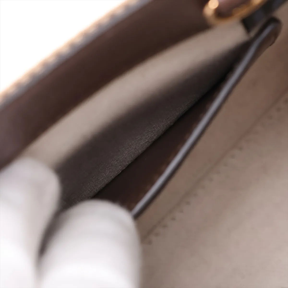 Jumbo GG Canvas x Leather 2-Way Handbag, Beige x Brown, 699406 — view 9