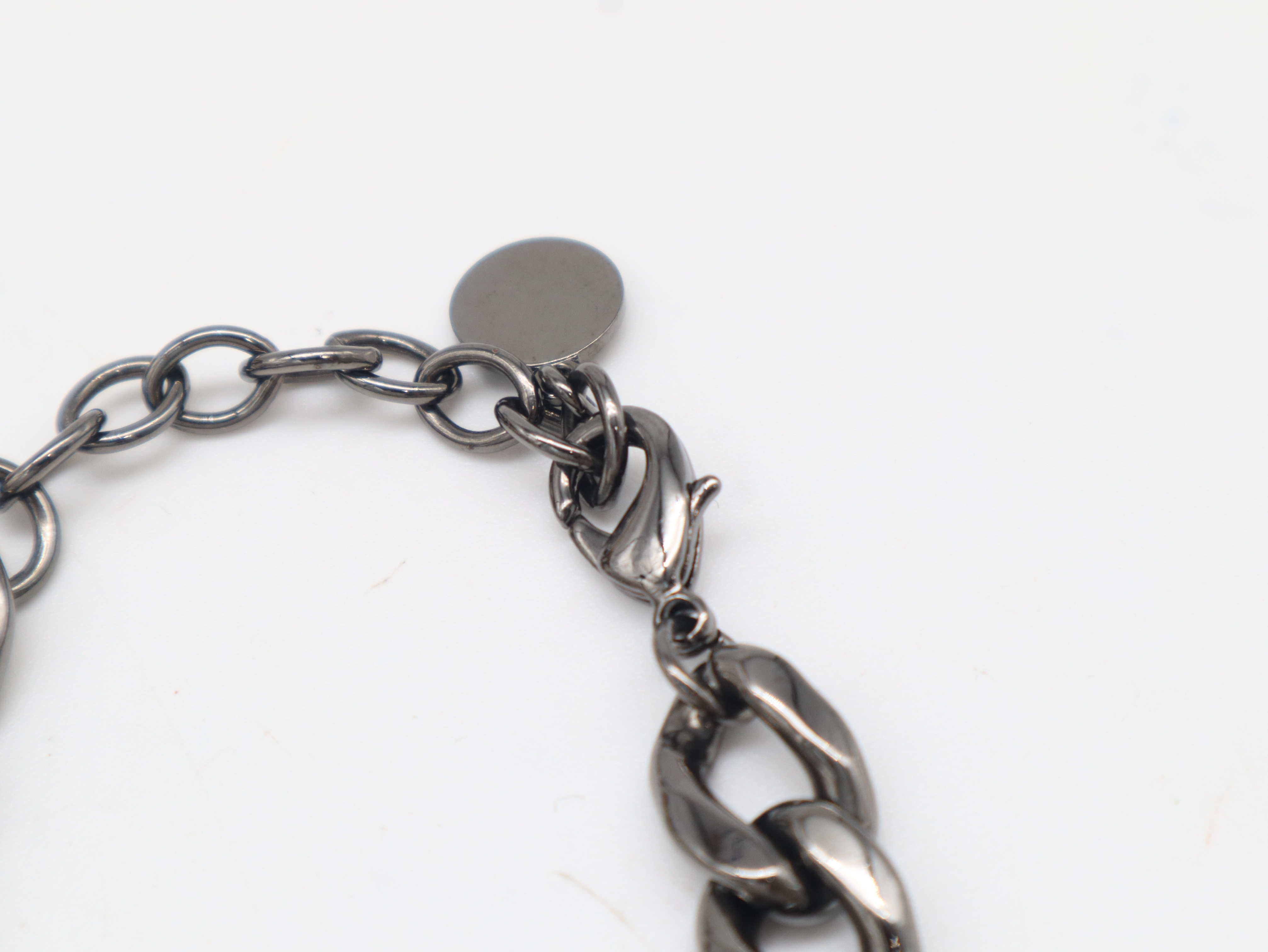 CD Icon Chain Bracelet Rhinestone Bracelet/Bangle — view 2