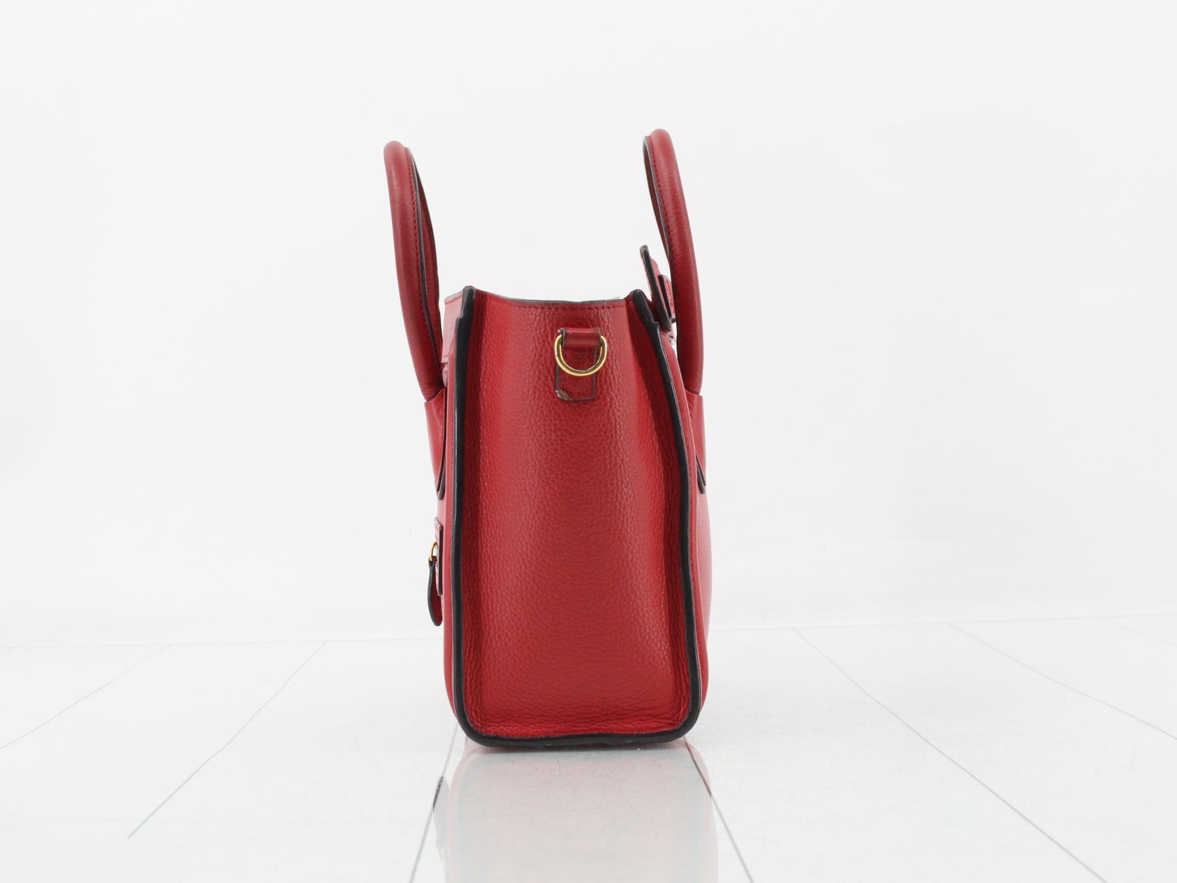 Luggage 2-Way Handbag, Red — view 3